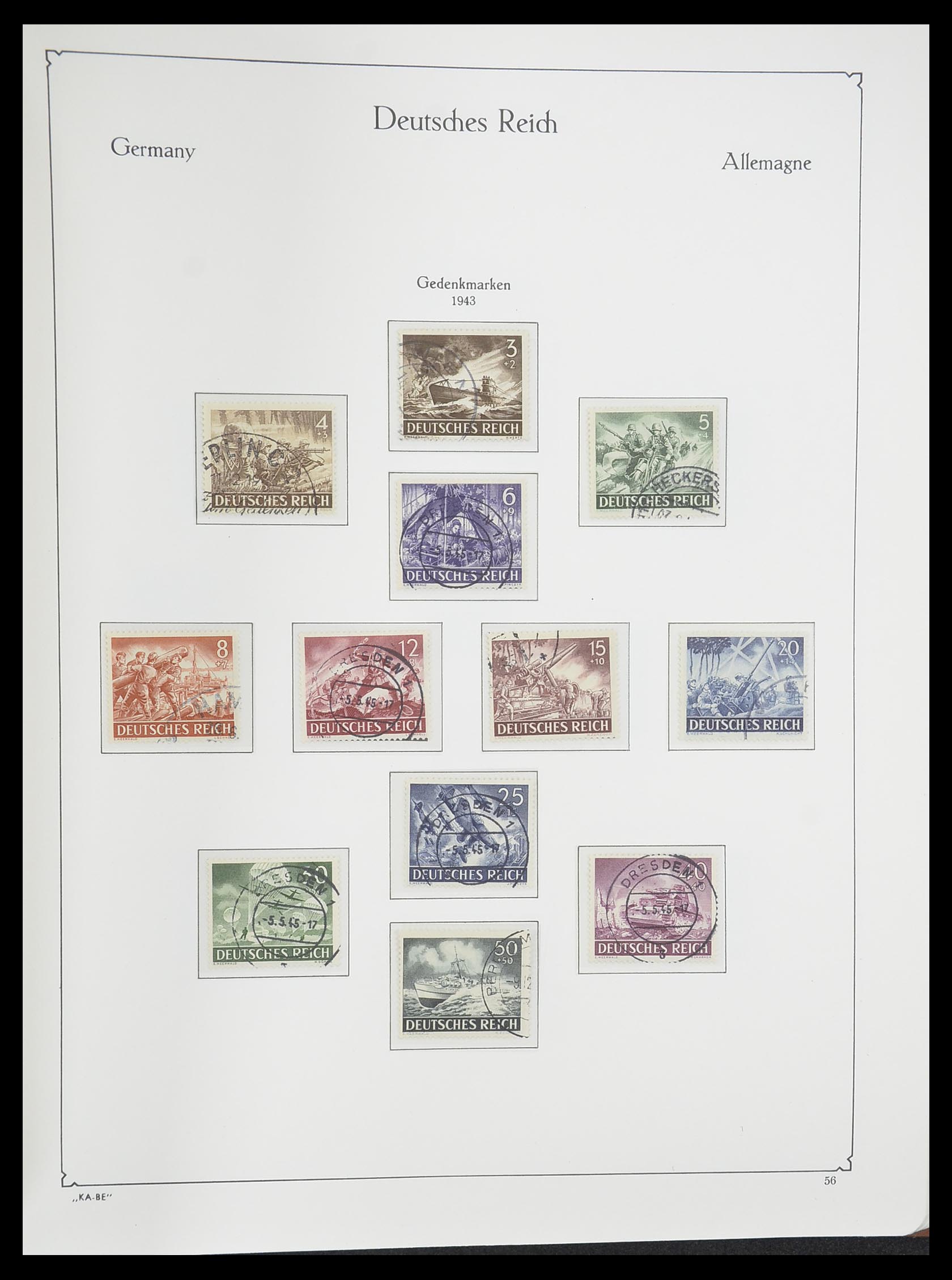 33358 072 - Postzegelverzameling 33358 Duitse Rijk 1933-1945.