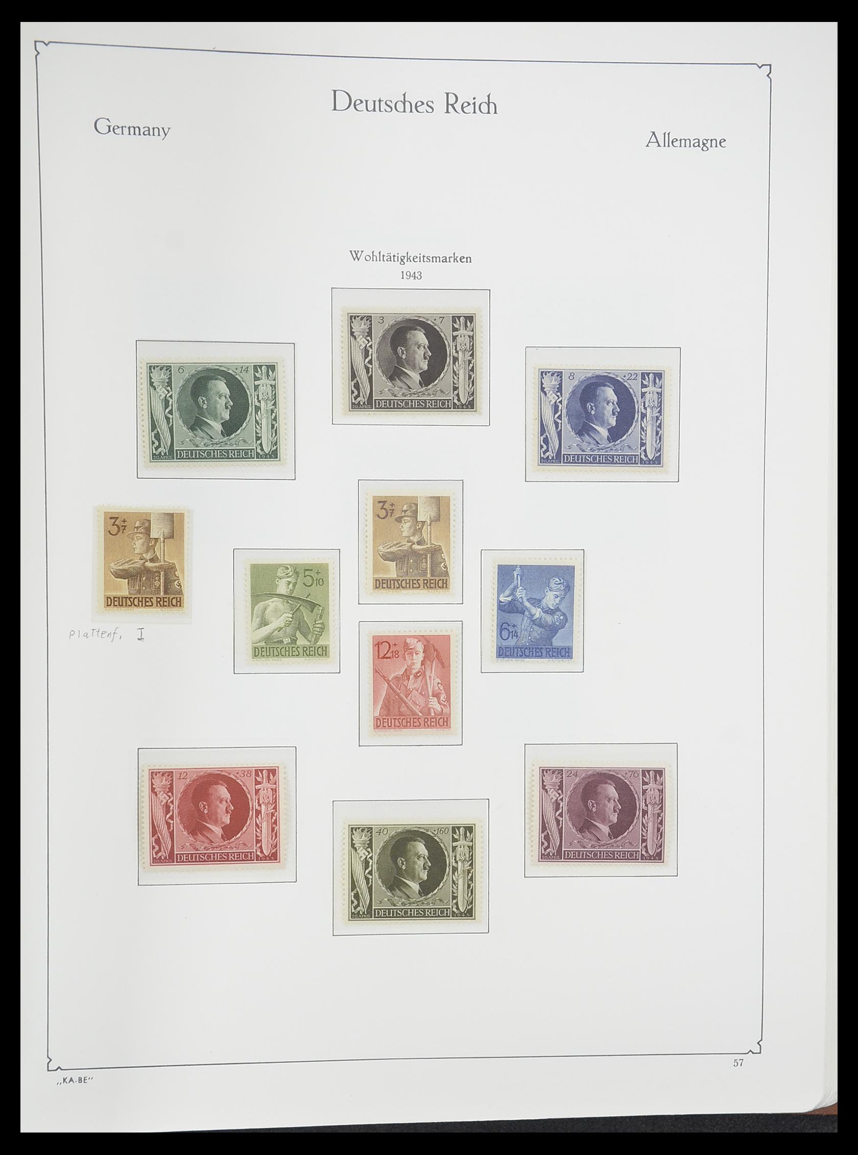 33358 073 - Postzegelverzameling 33358 Duitse Rijk 1933-1945.