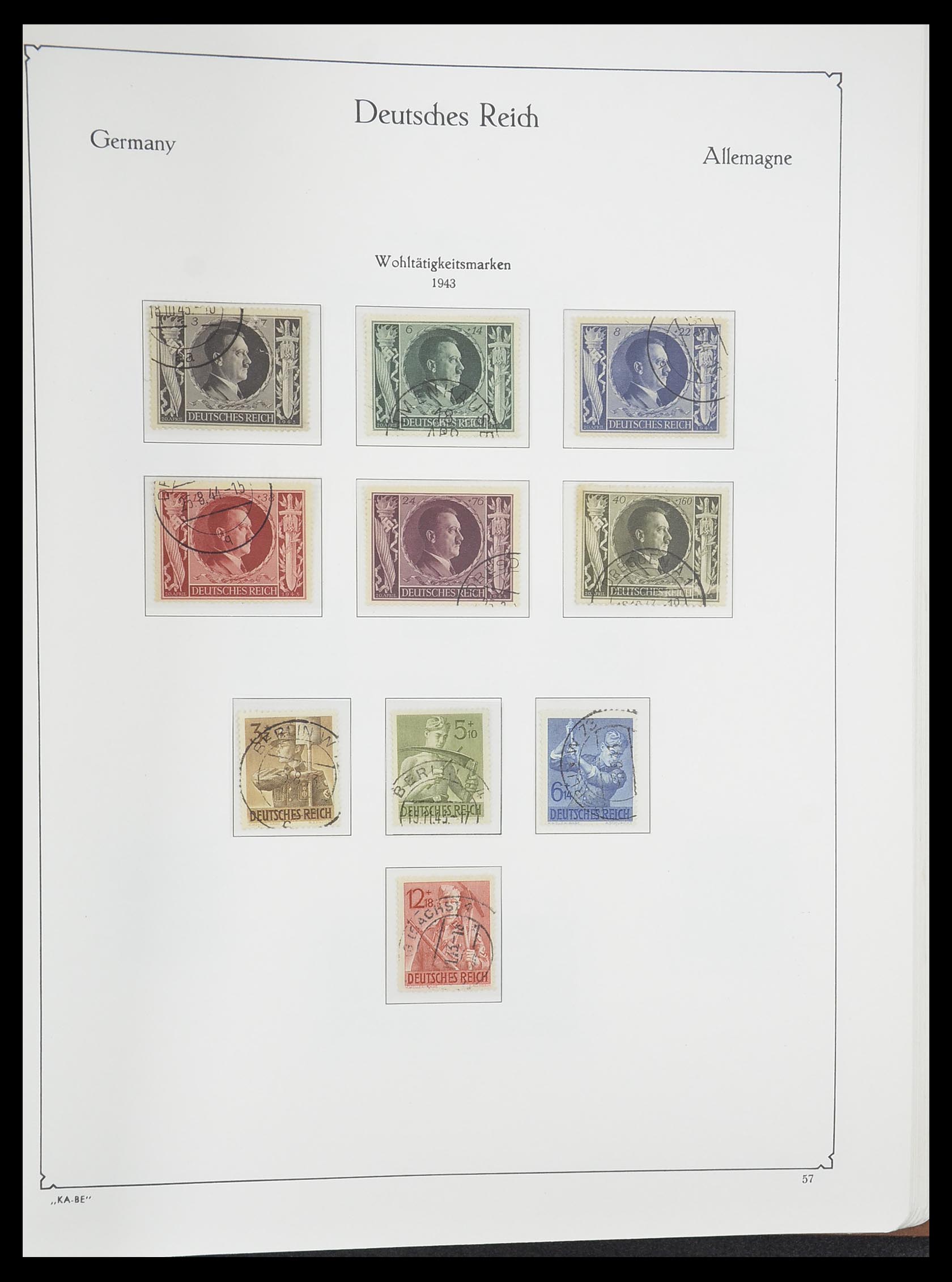 33358 074 - Postzegelverzameling 33358 Duitse Rijk 1933-1945.