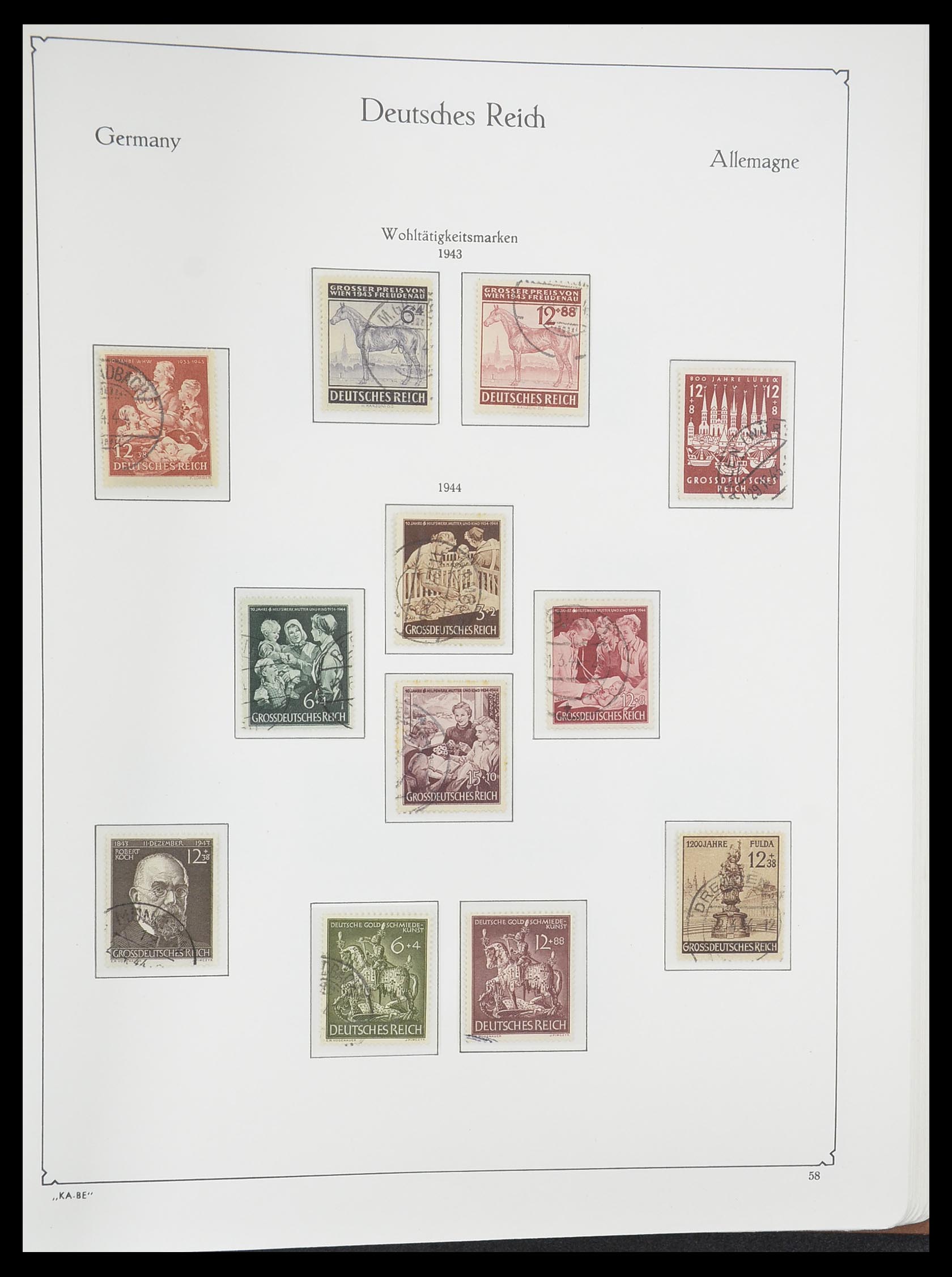 33358 076 - Postzegelverzameling 33358 Duitse Rijk 1933-1945.