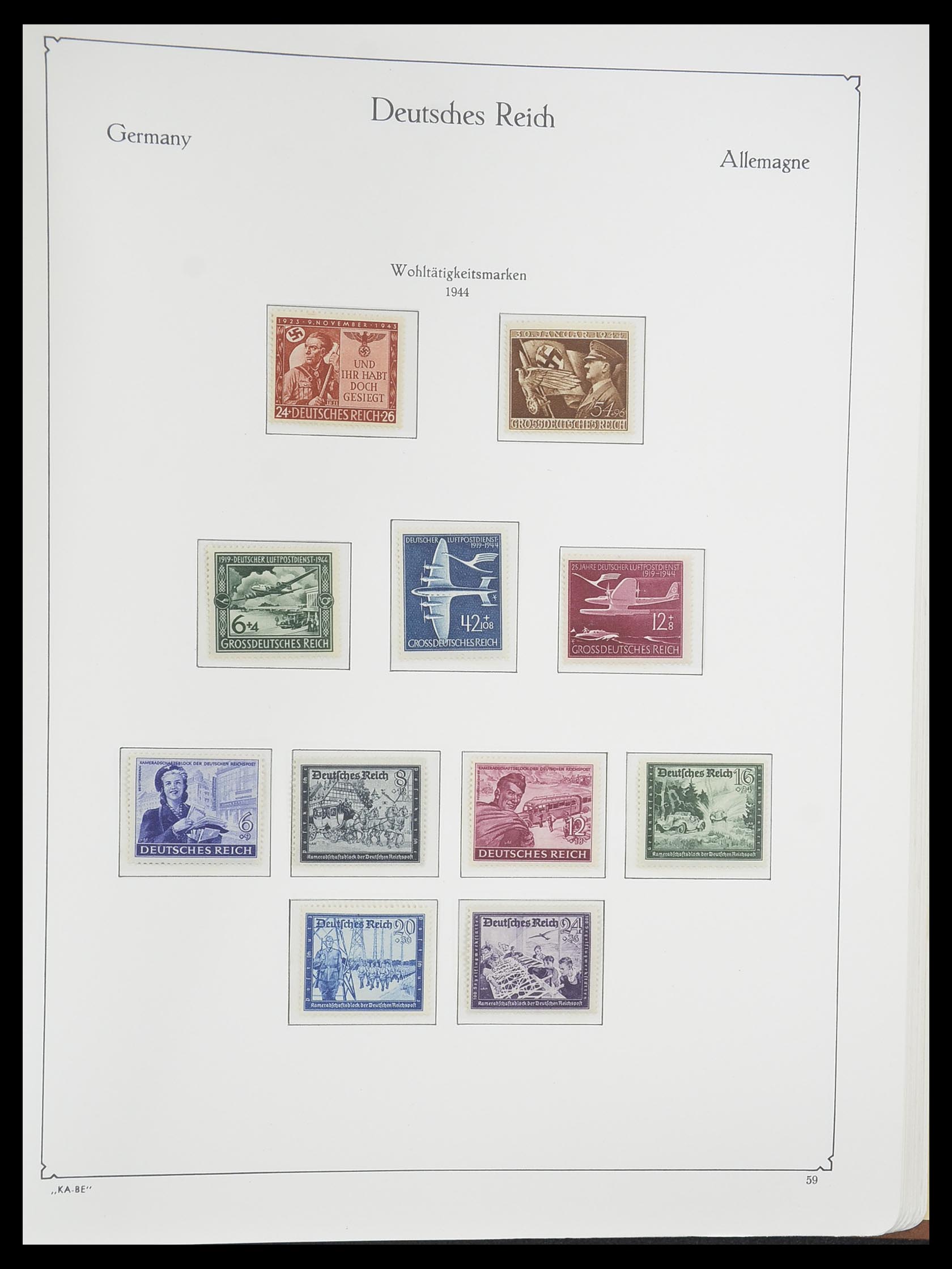 33358 077 - Postzegelverzameling 33358 Duitse Rijk 1933-1945.