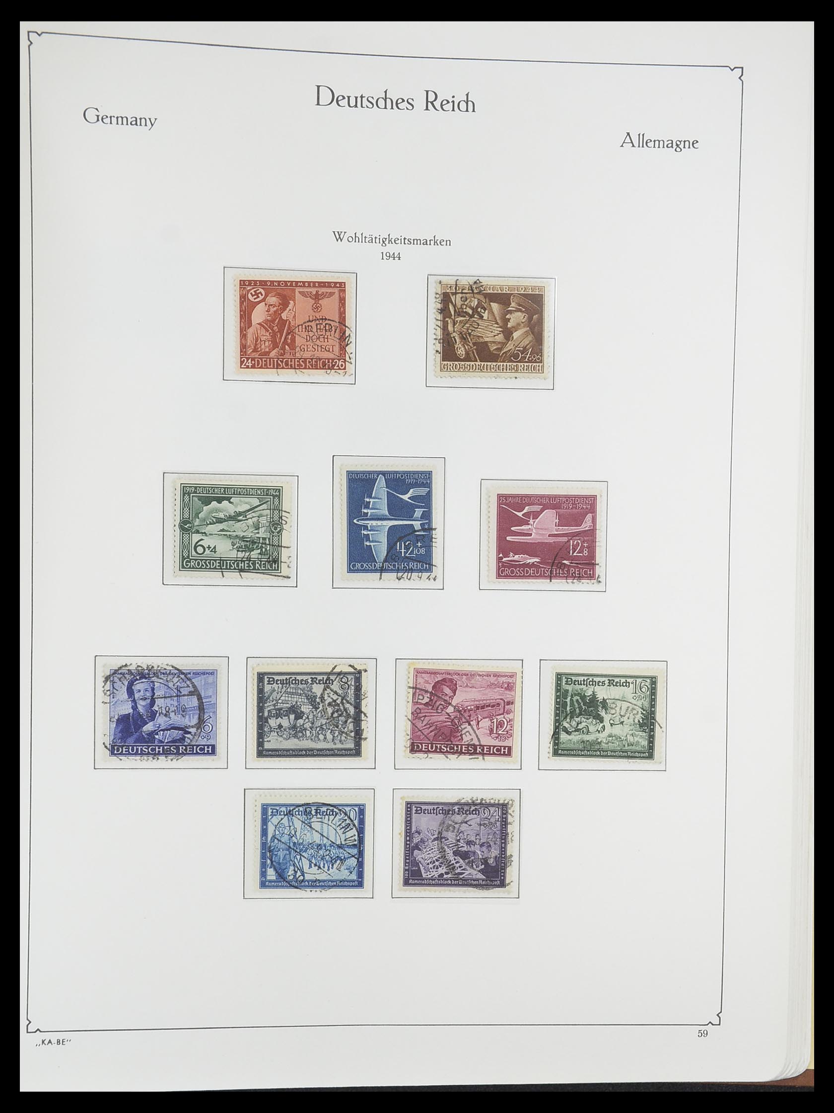 33358 078 - Postzegelverzameling 33358 Duitse Rijk 1933-1945.