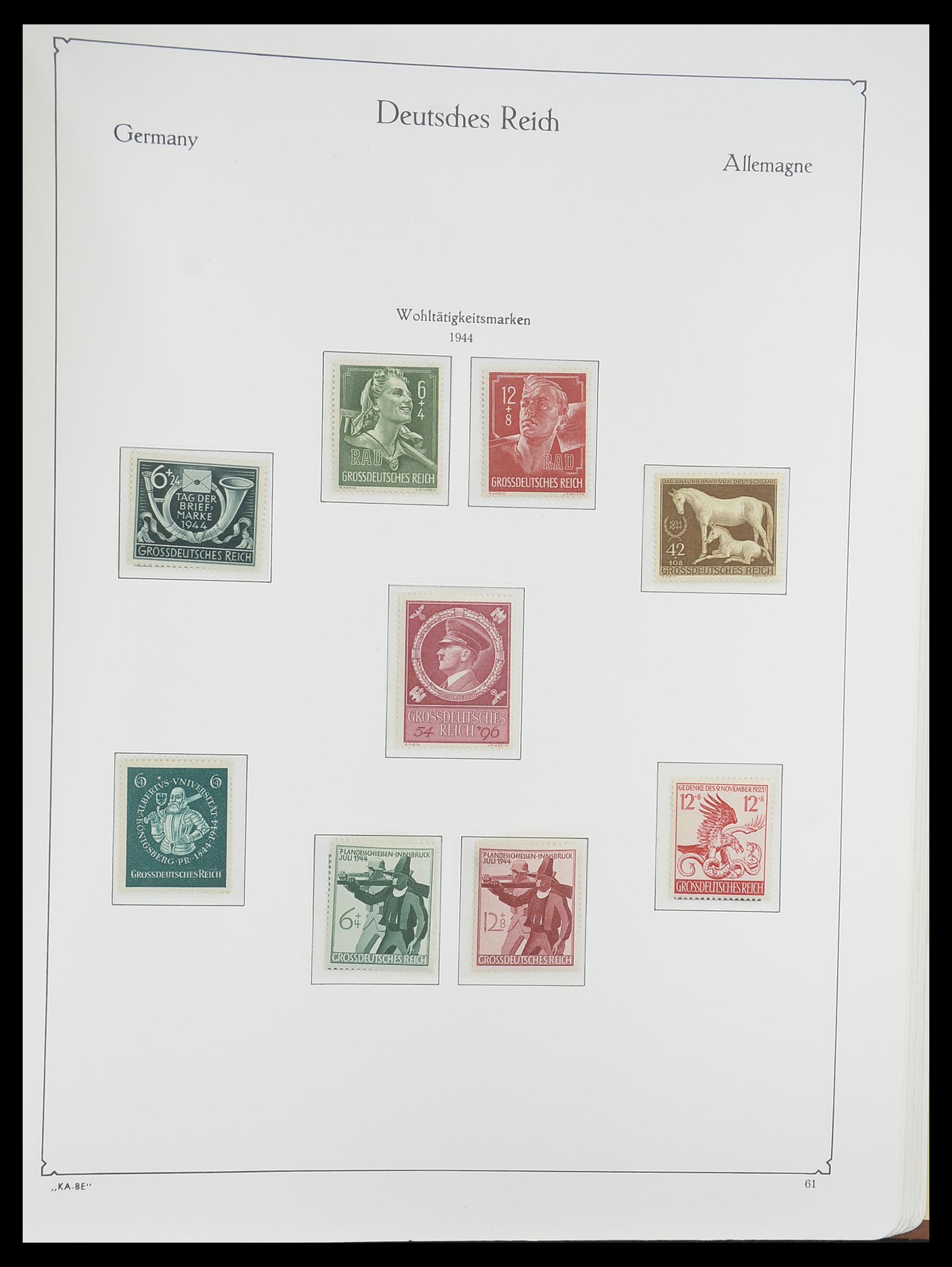 33358 081 - Stamp collection 33358 German Reich 1933-1945.