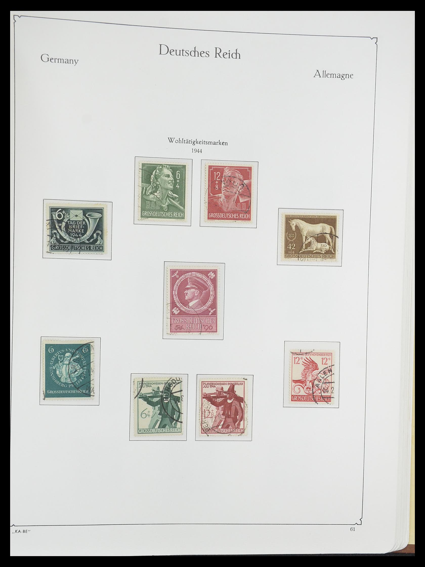 33358 082 - Stamp collection 33358 German Reich 1933-1945.