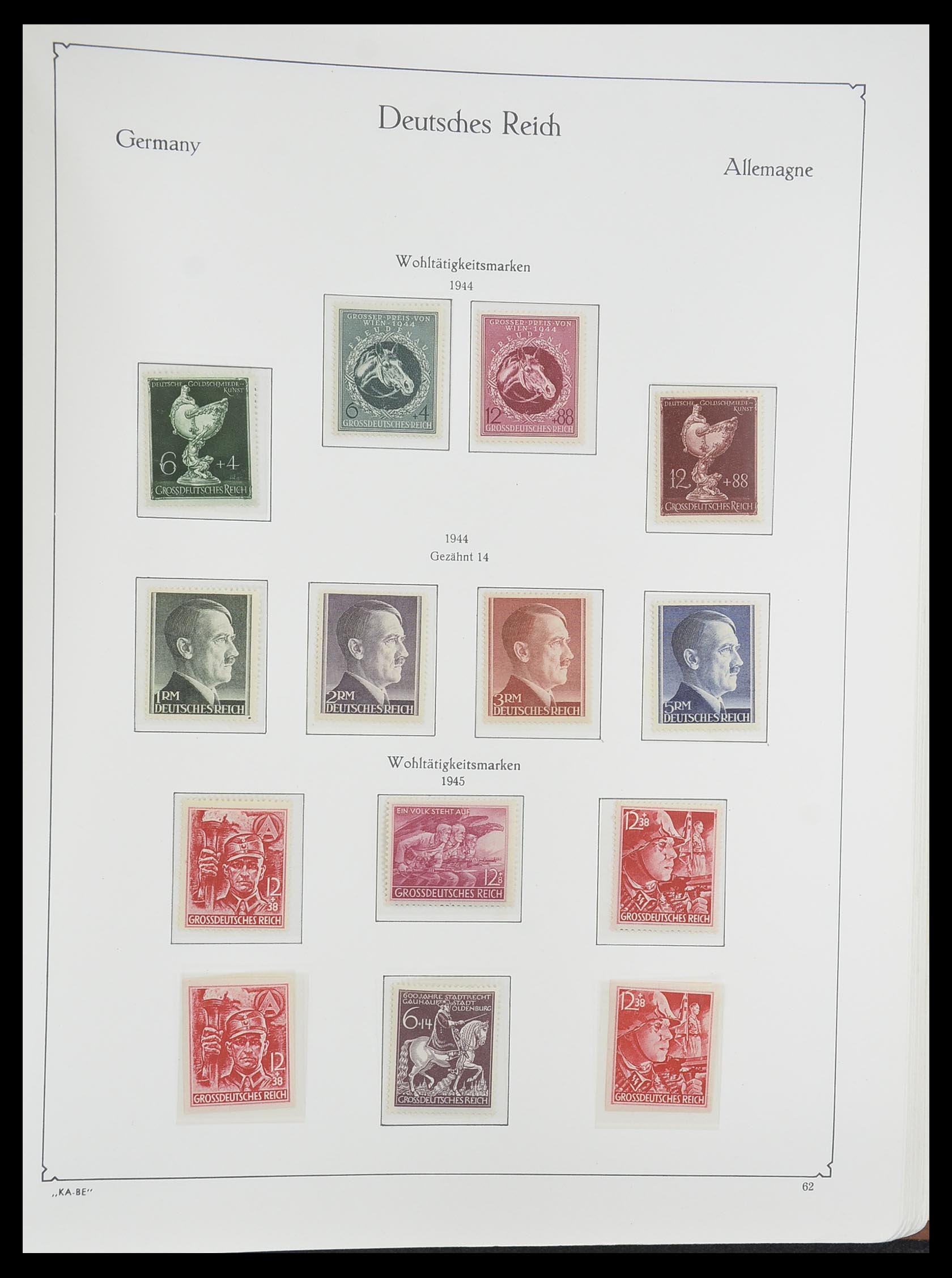 33358 083 - Stamp collection 33358 German Reich 1933-1945.