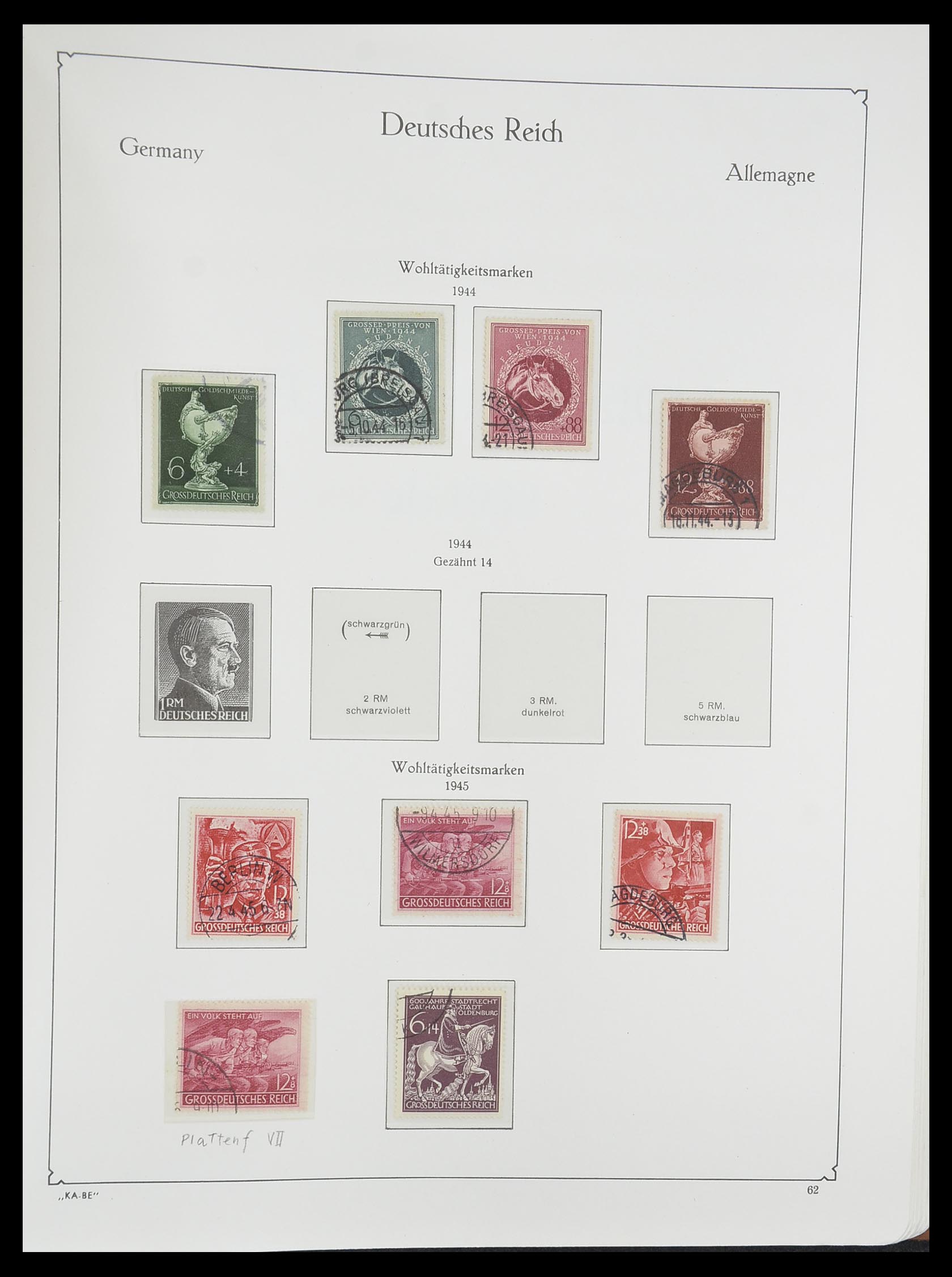 33358 084 - Stamp collection 33358 German Reich 1933-1945.