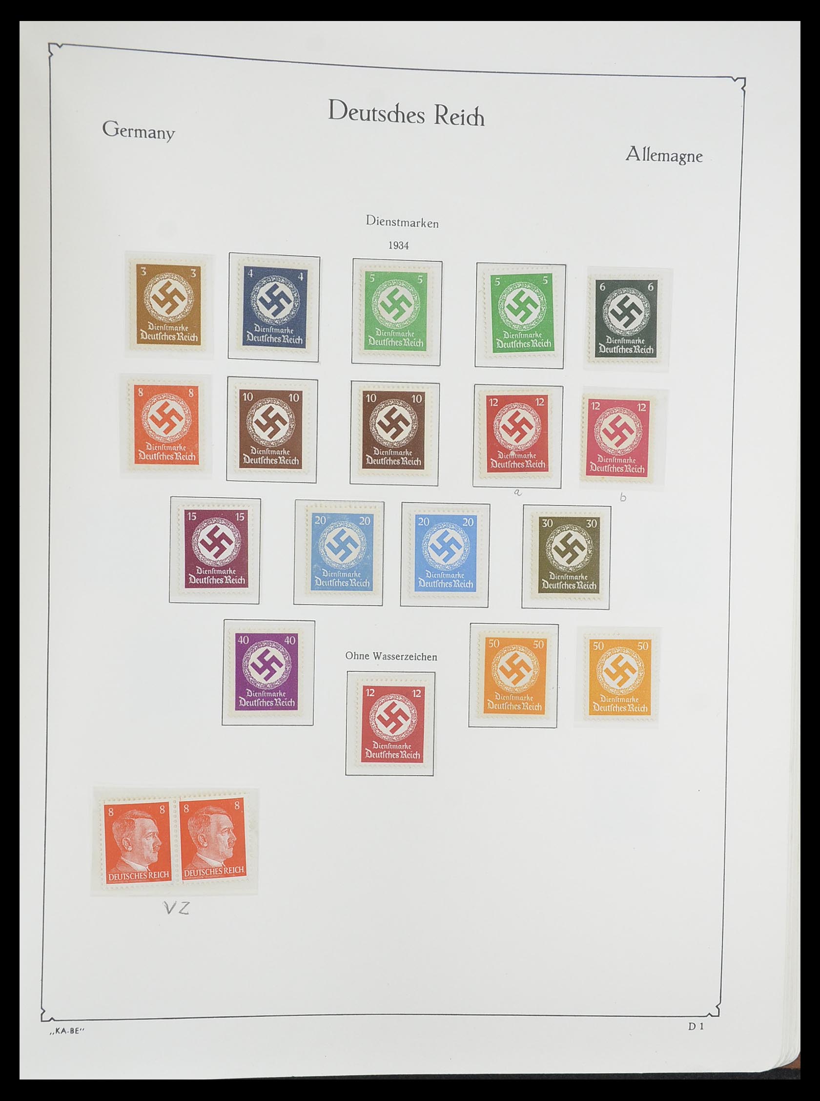 33358 085 - Stamp collection 33358 German Reich 1933-1945.
