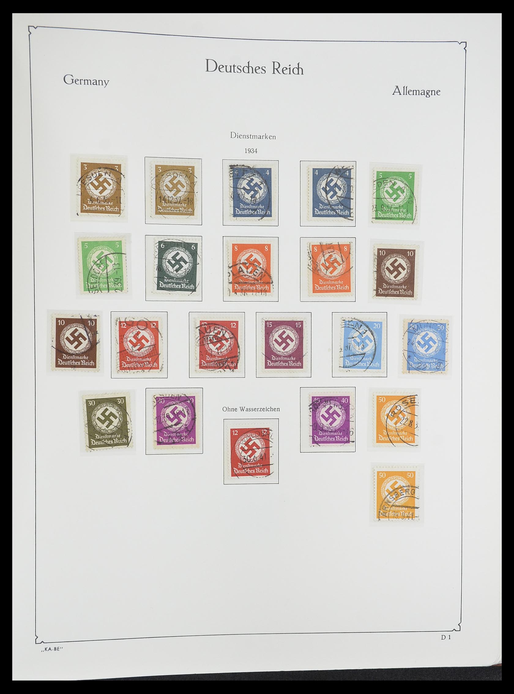33358 086 - Postzegelverzameling 33358 Duitse Rijk 1933-1945.