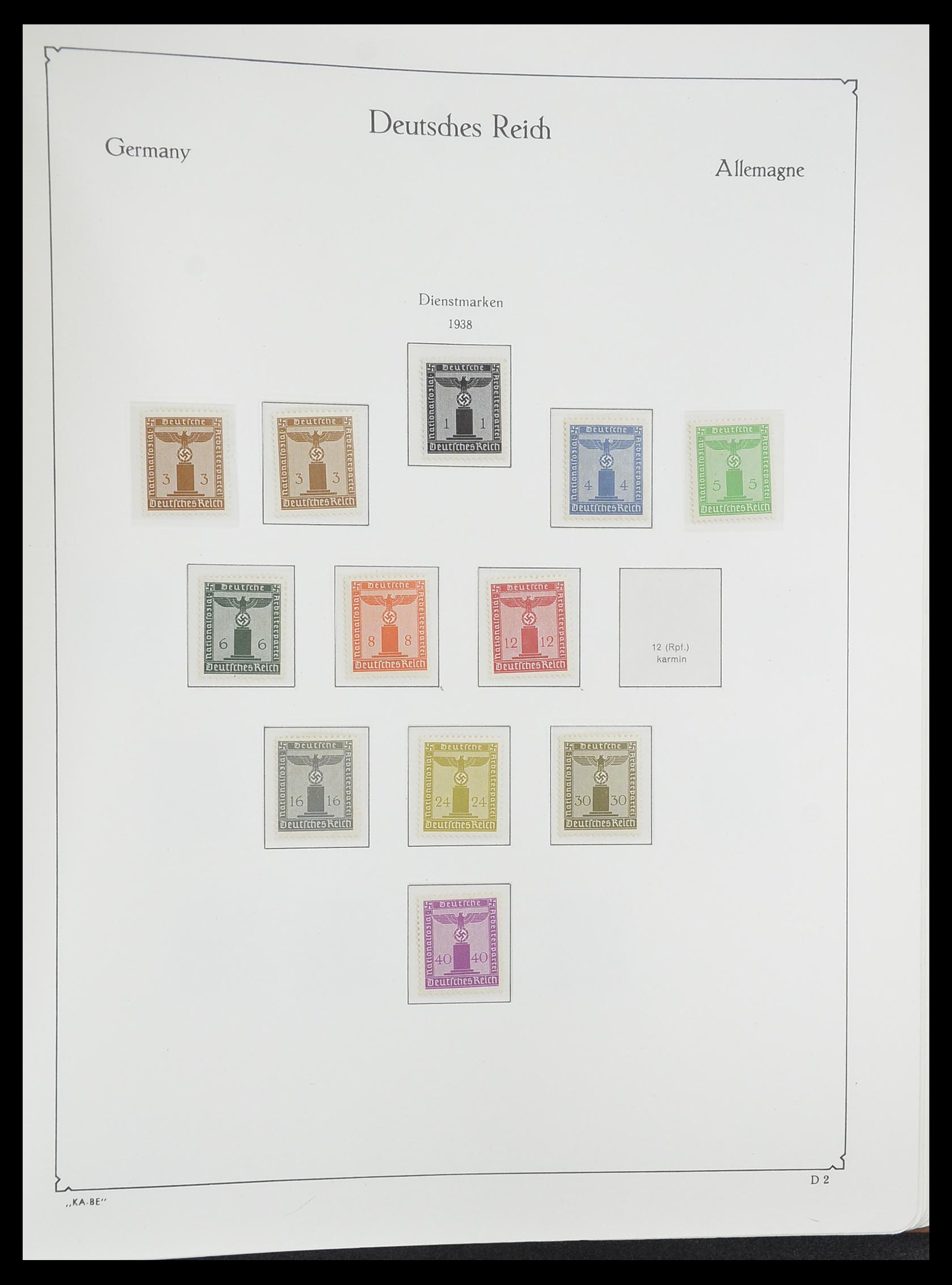 33358 087 - Postzegelverzameling 33358 Duitse Rijk 1933-1945.