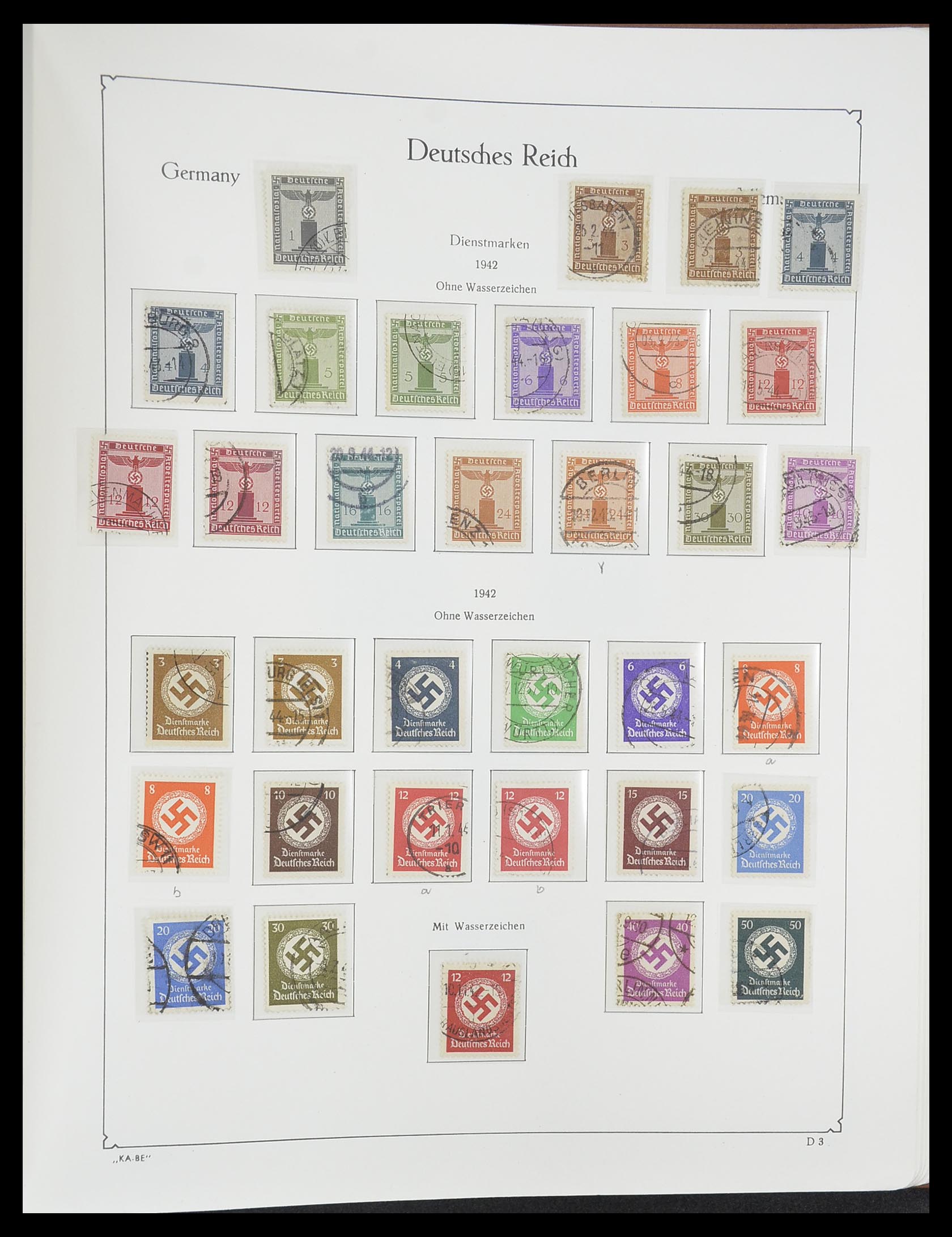 33358 090 - Postzegelverzameling 33358 Duitse Rijk 1933-1945.