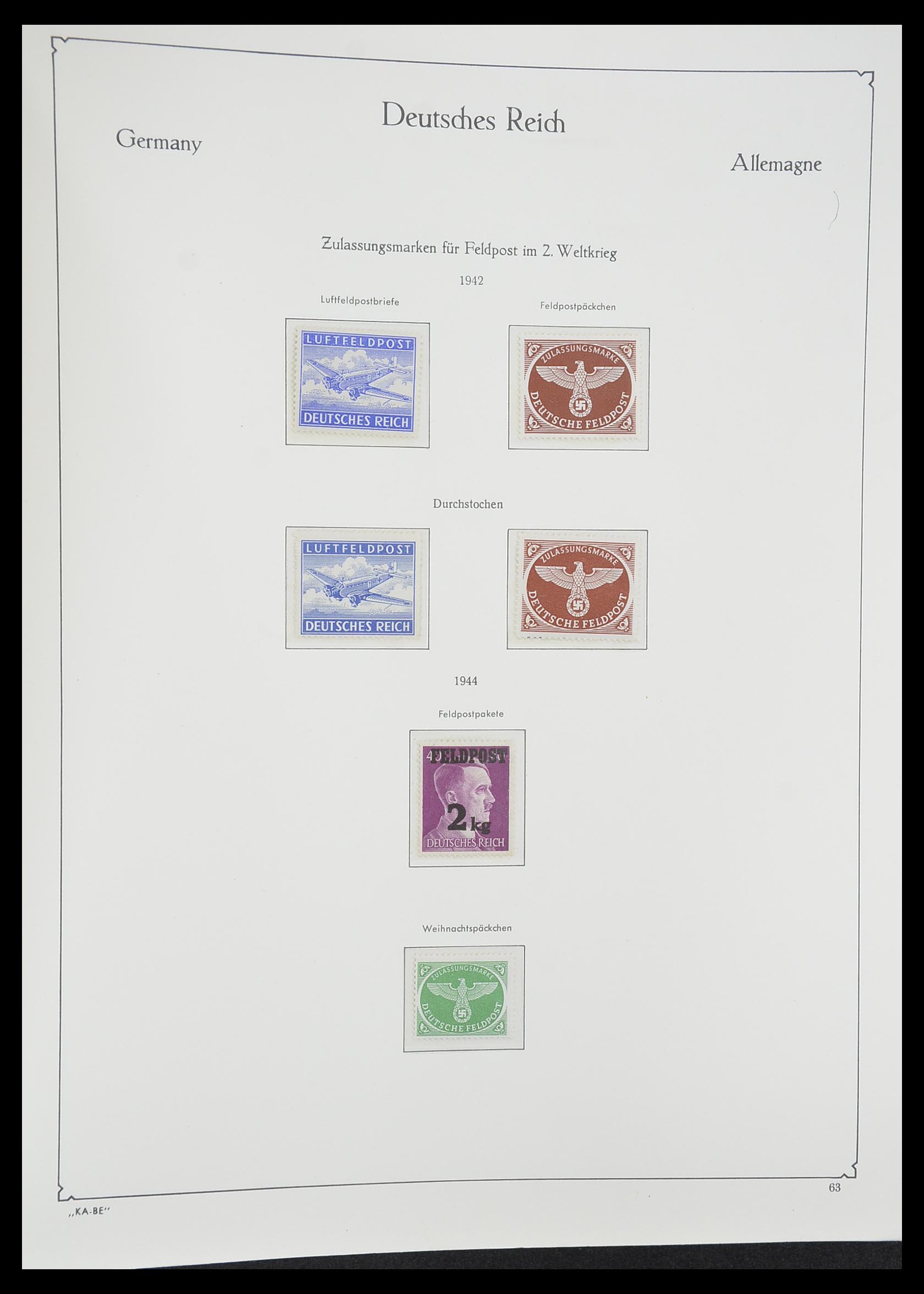 33358 091 - Stamp collection 33358 German Reich 1933-1945.