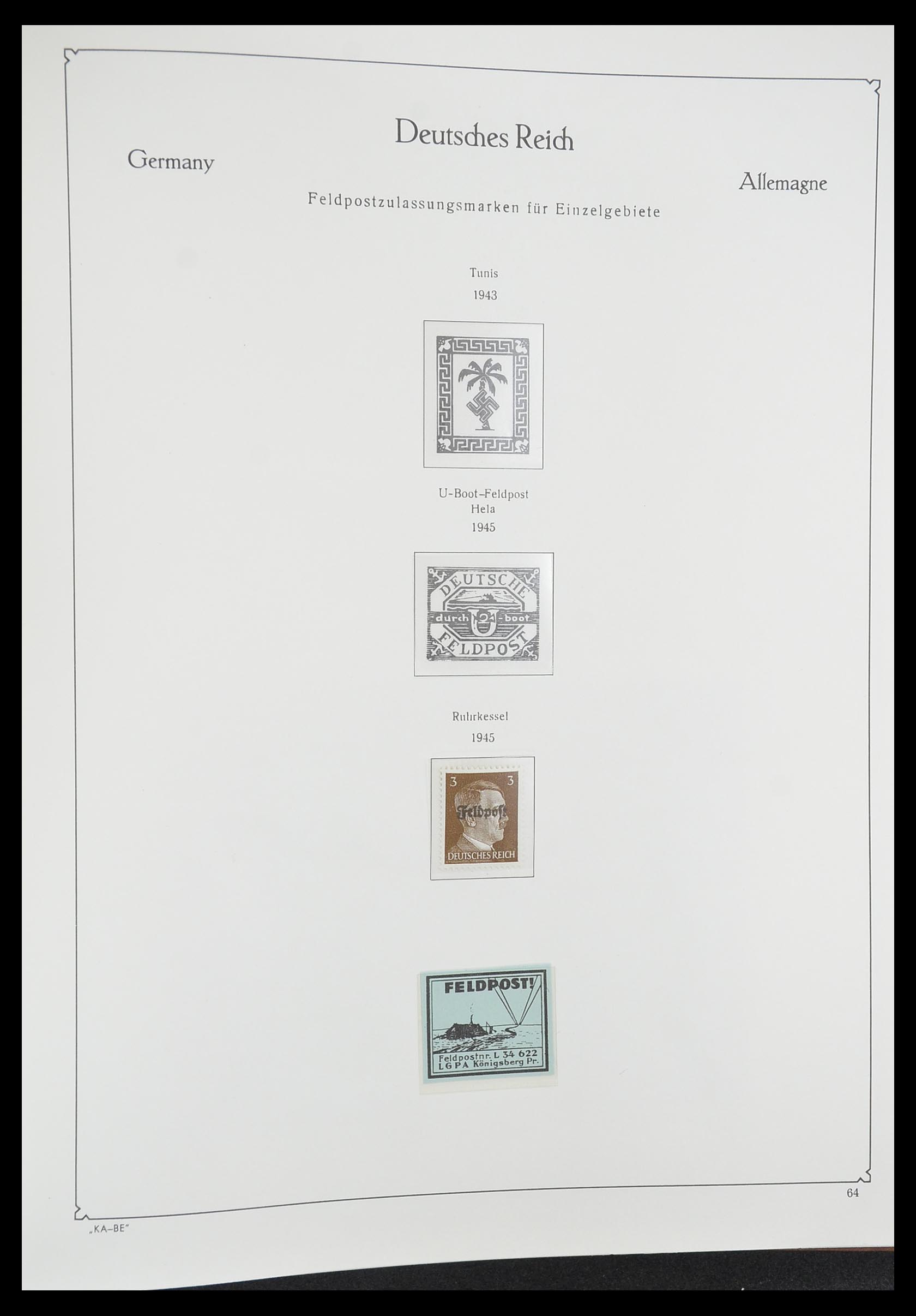 33358 092 - Stamp collection 33358 German Reich 1933-1945.