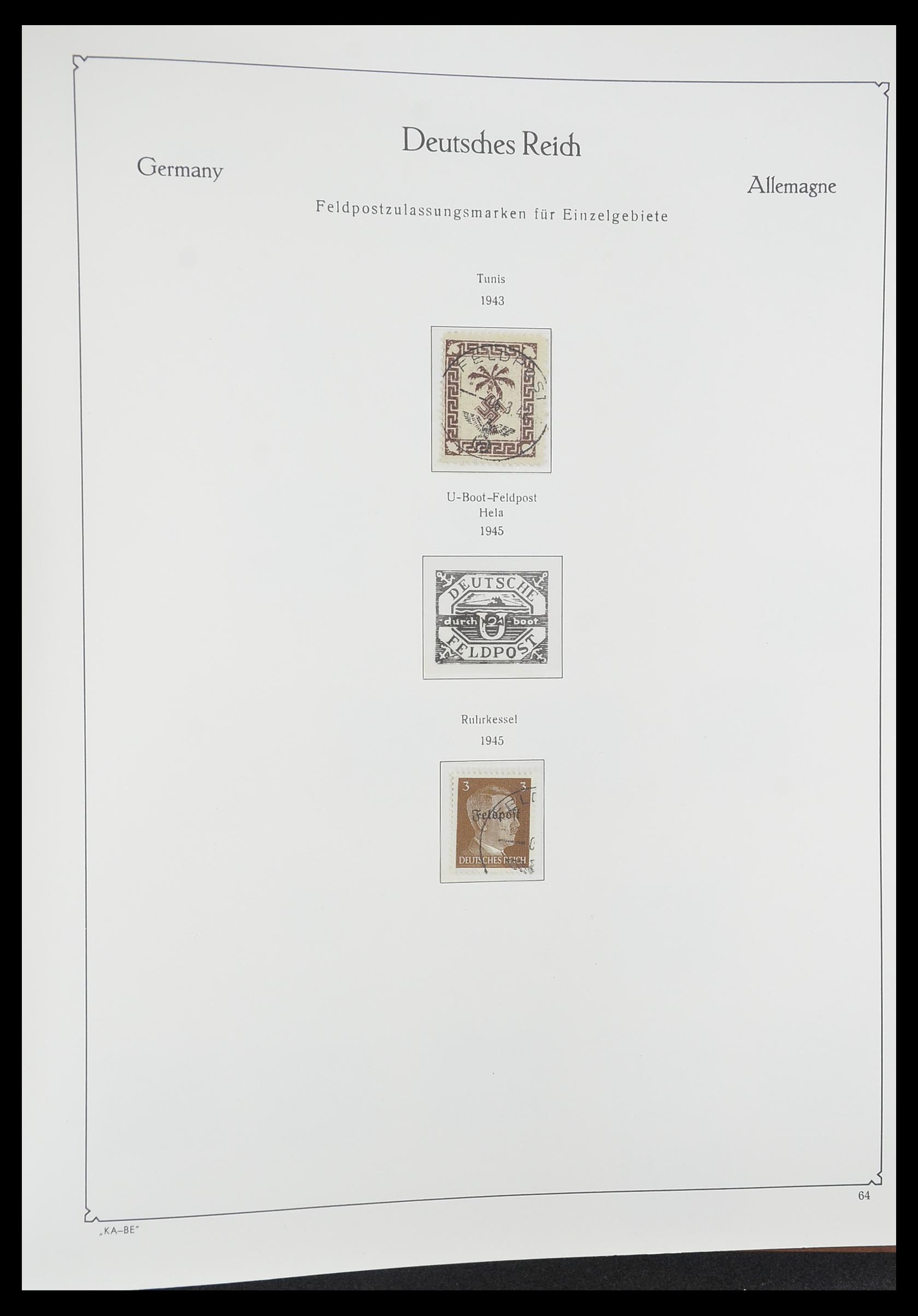33358 093 - Stamp collection 33358 German Reich 1933-1945.