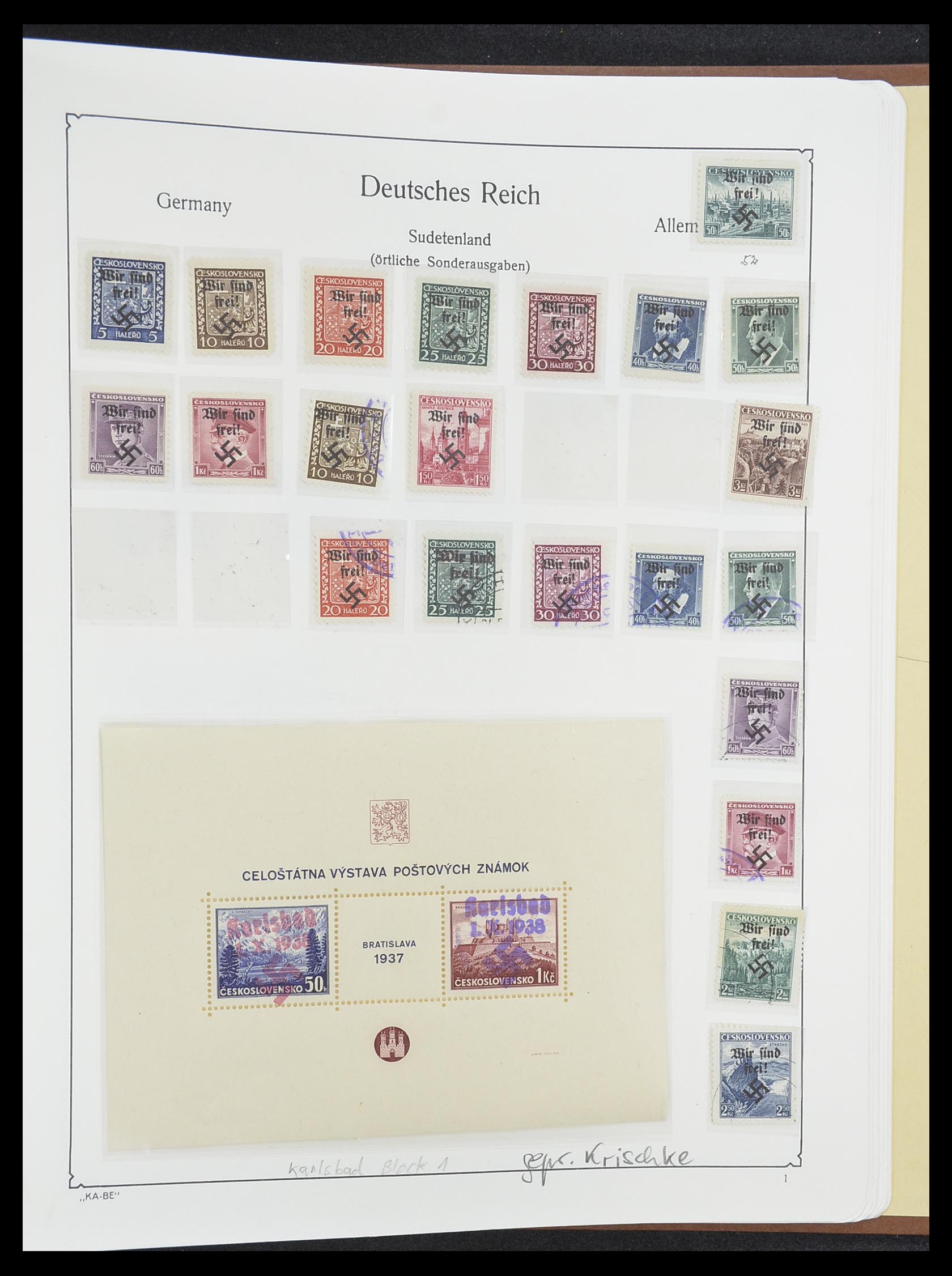 33358 100 - Postzegelverzameling 33358 Duitse Rijk 1933-1945.