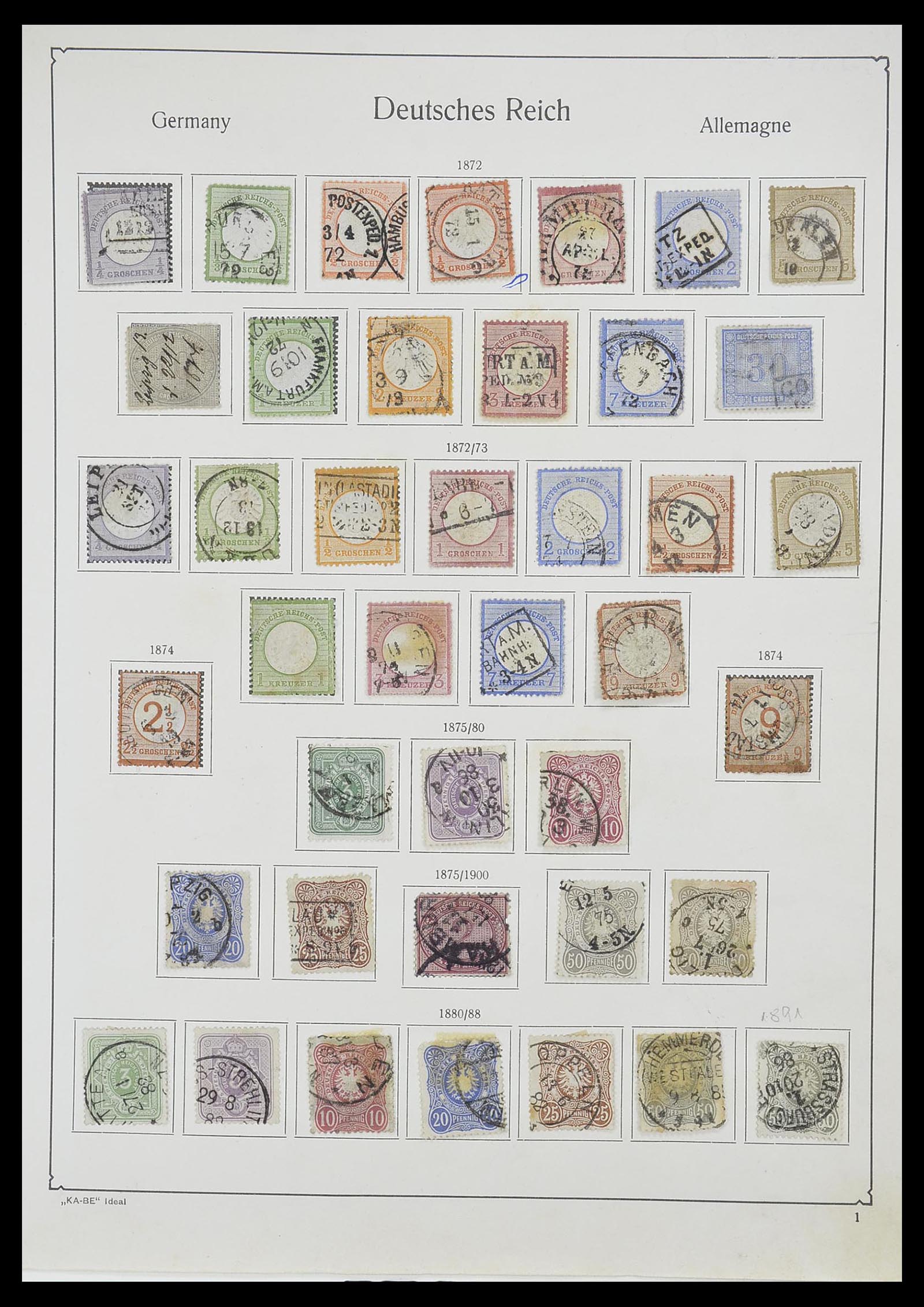33359 001 - Postzegelverzameling 33359 Duitse Rijk 1872-1945.