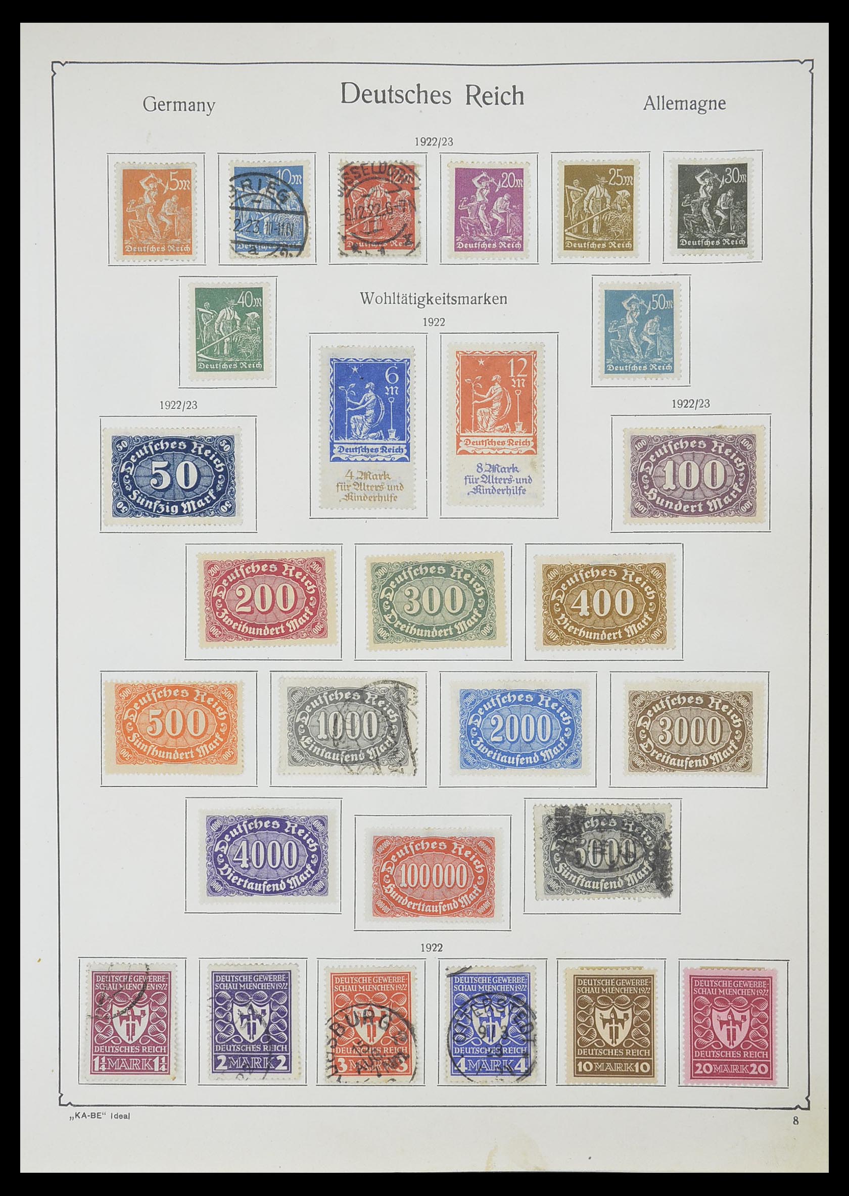 33359 011 - Postzegelverzameling 33359 Duitse Rijk 1872-1945.