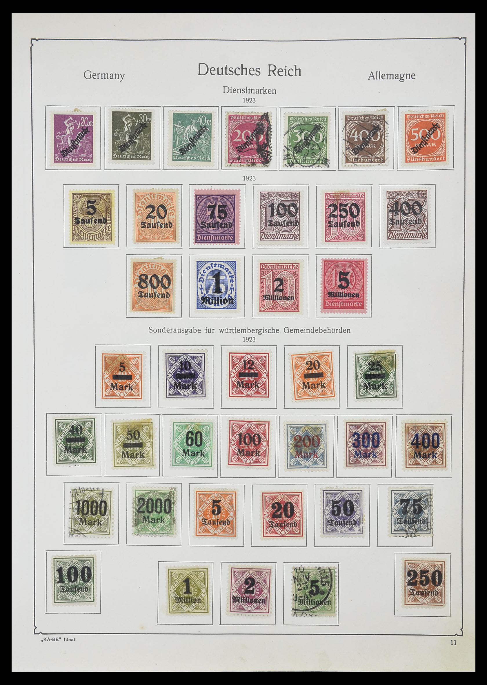 33359 016 - Stamp collection 33359 German Reich 1872-1945.