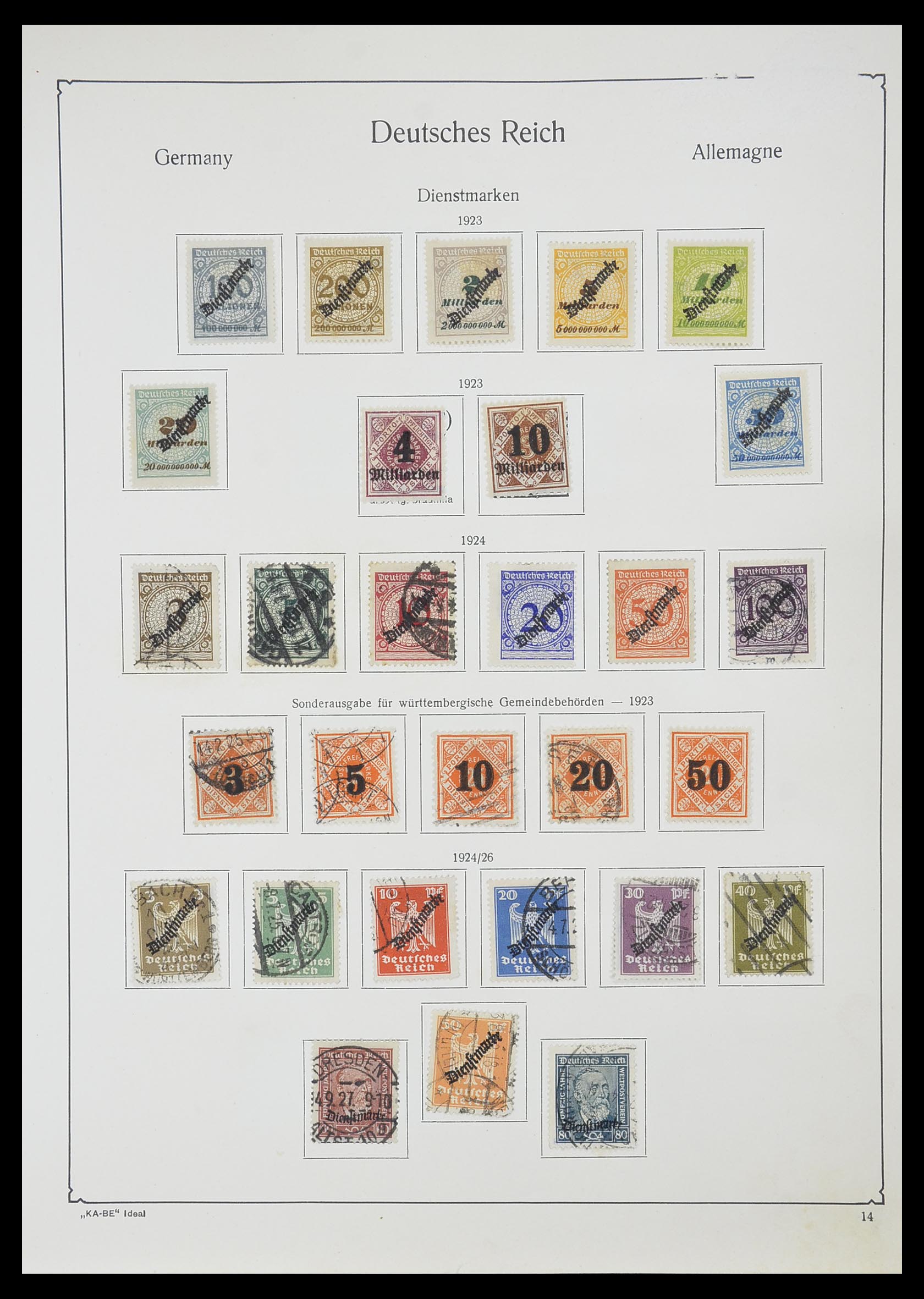 33359 019 - Stamp collection 33359 German Reich 1872-1945.