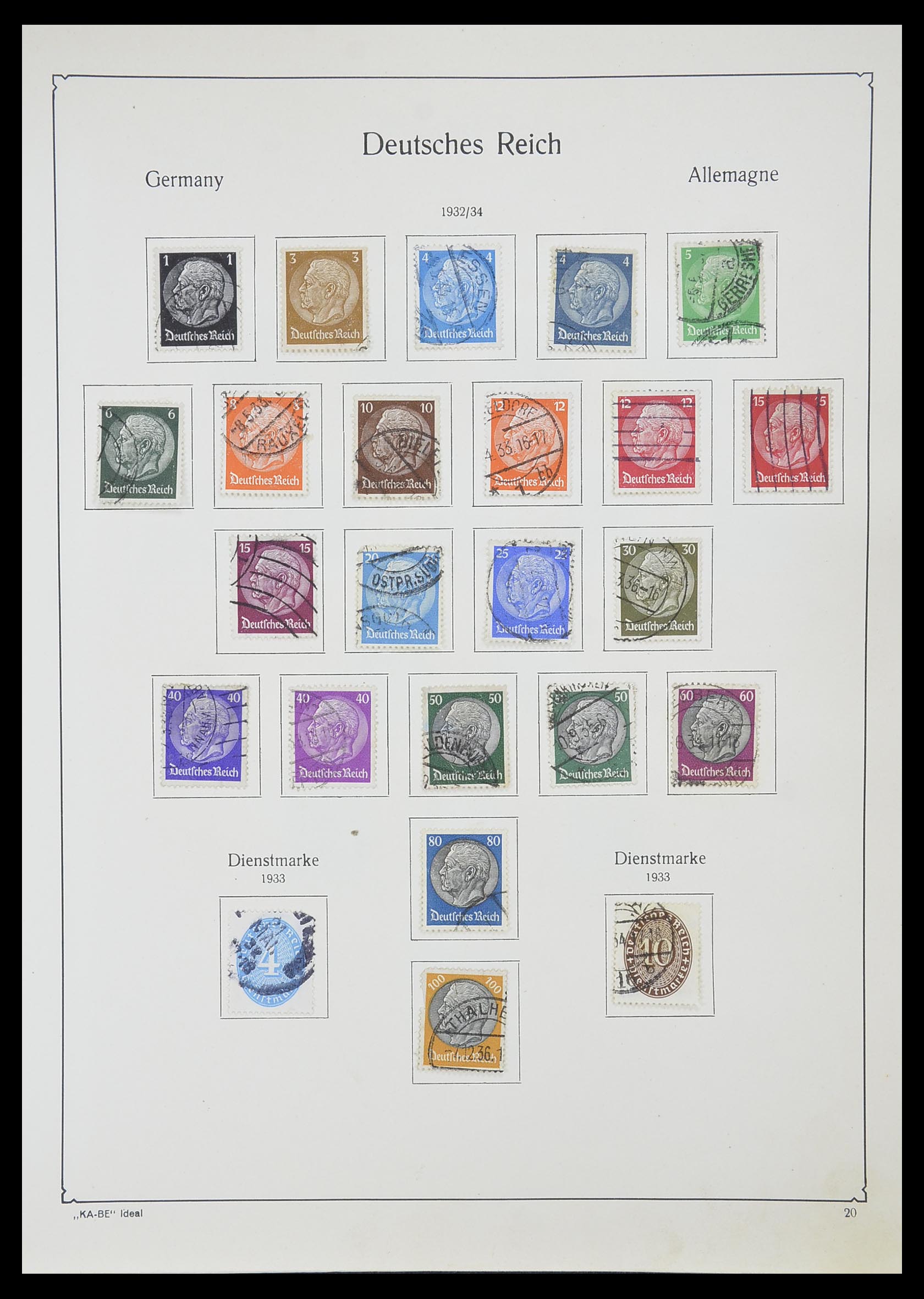 33359 026 - Stamp collection 33359 German Reich 1872-1945.