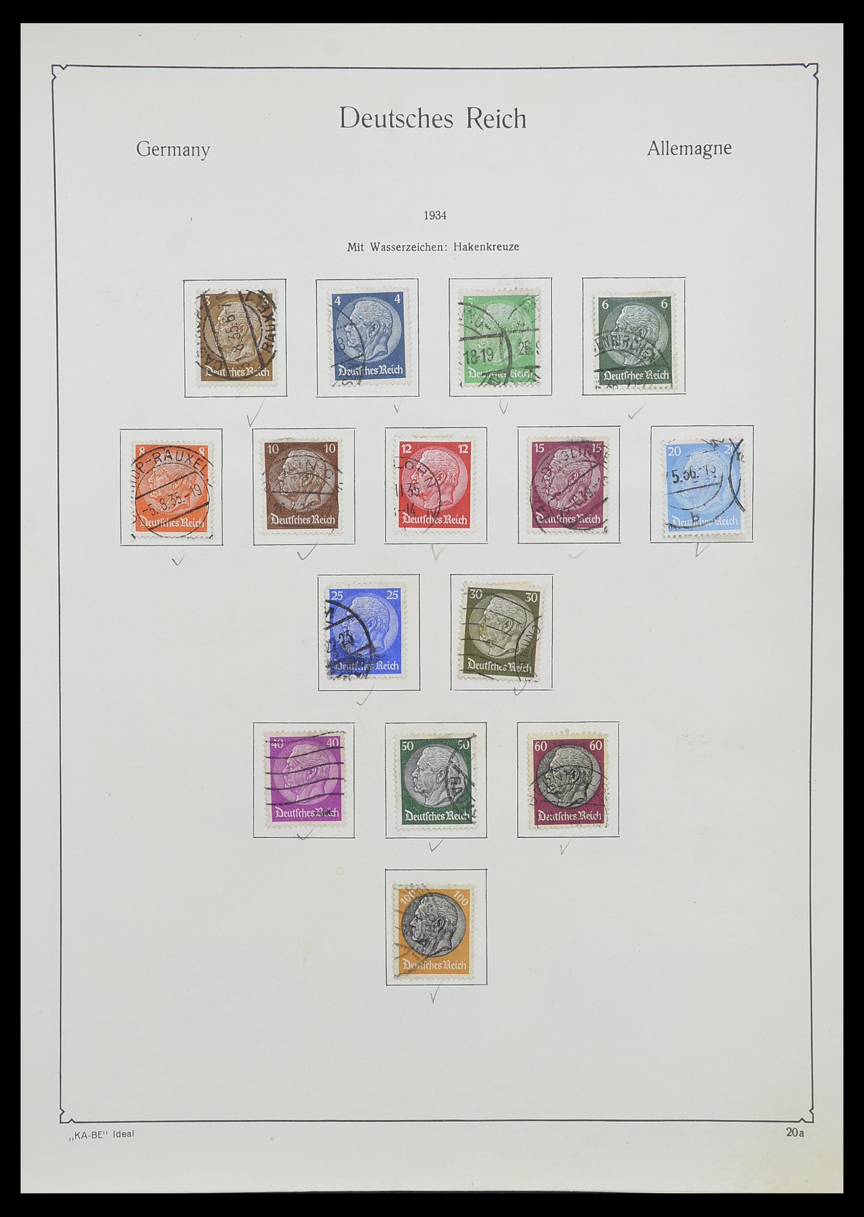 33359 027 - Stamp collection 33359 German Reich 1872-1945.