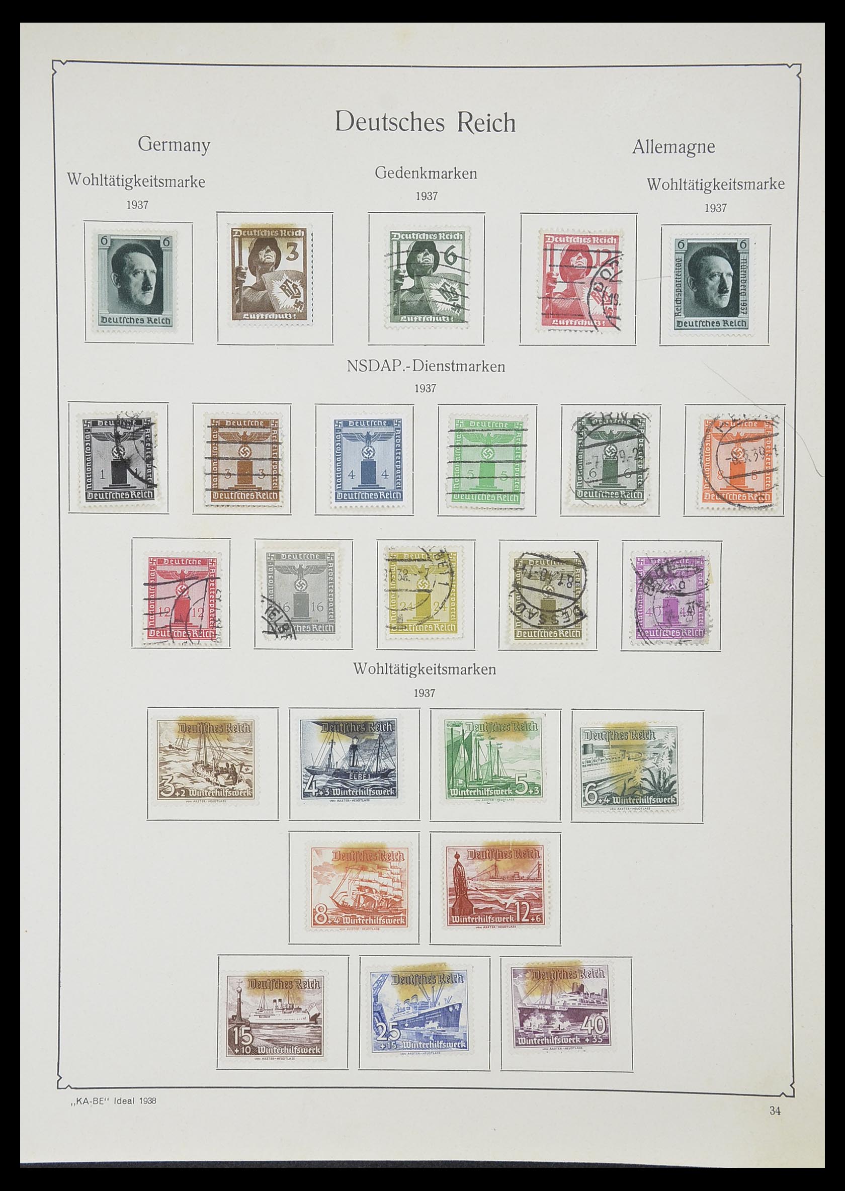 33359 042 - Stamp collection 33359 German Reich 1872-1945.