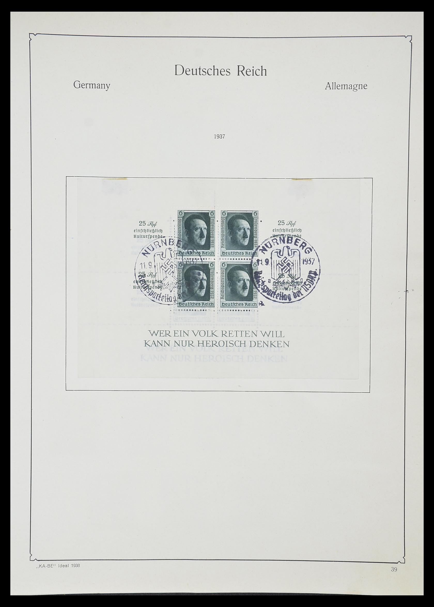 33359 048 - Stamp collection 33359 German Reich 1872-1945.