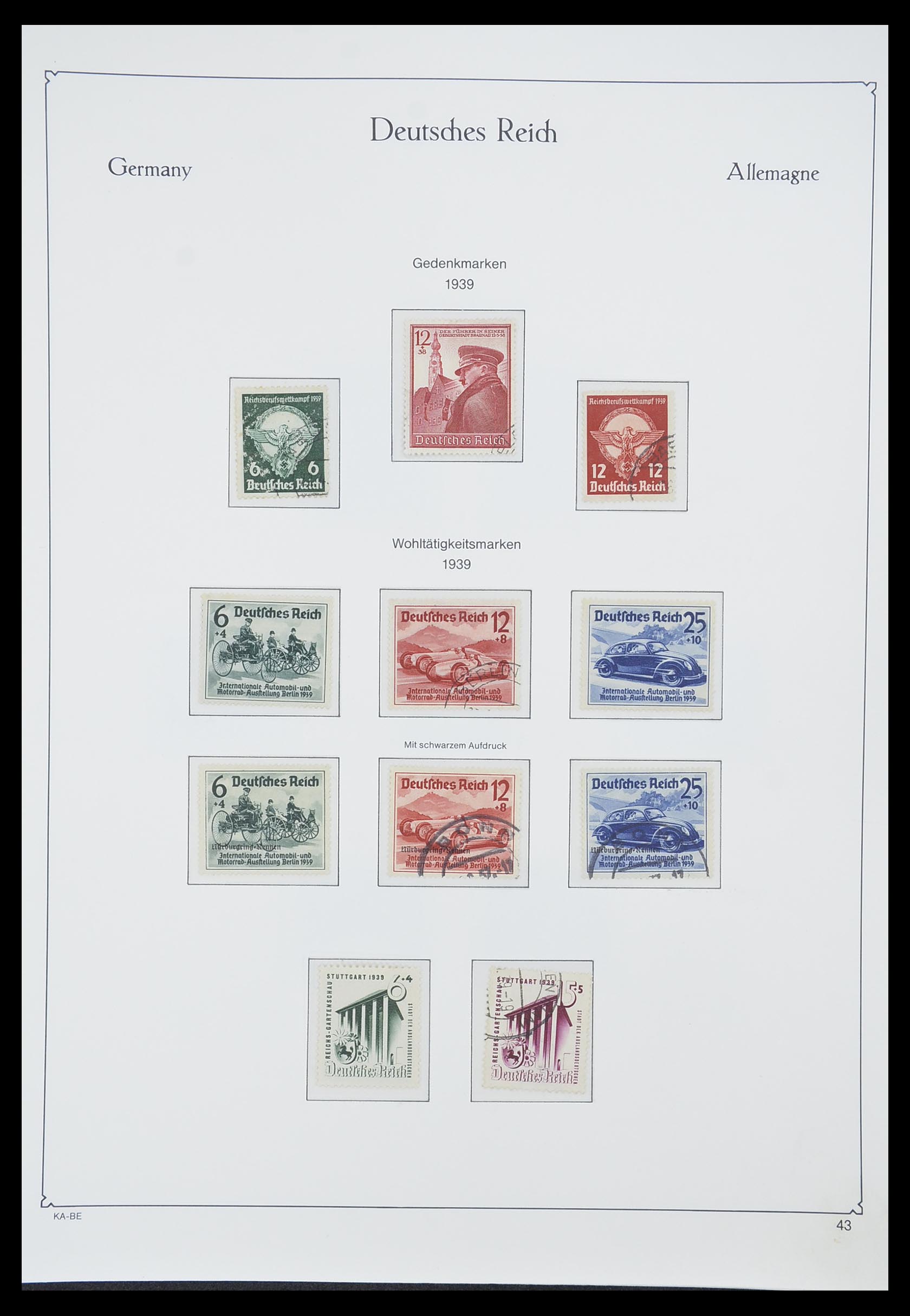 33359 053 - Stamp collection 33359 German Reich 1872-1945.