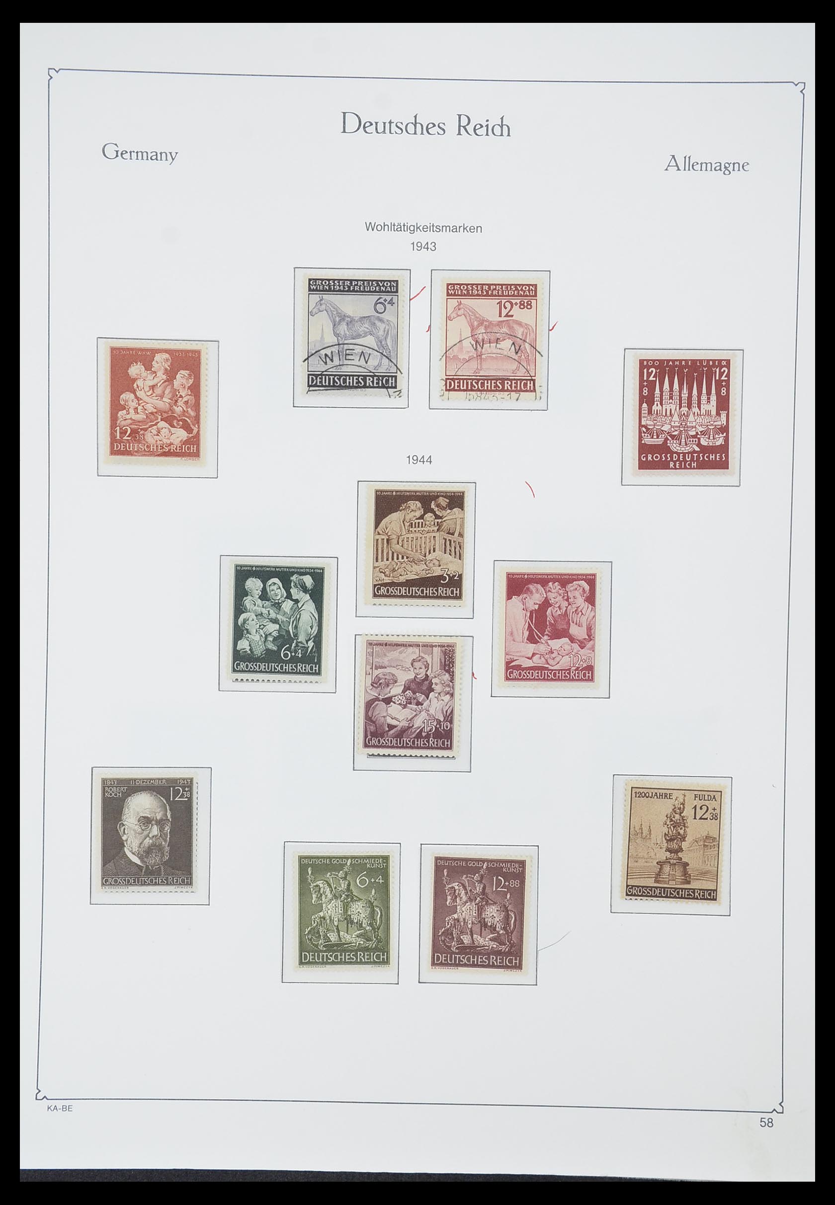33359 068 - Stamp collection 33359 German Reich 1872-1945.