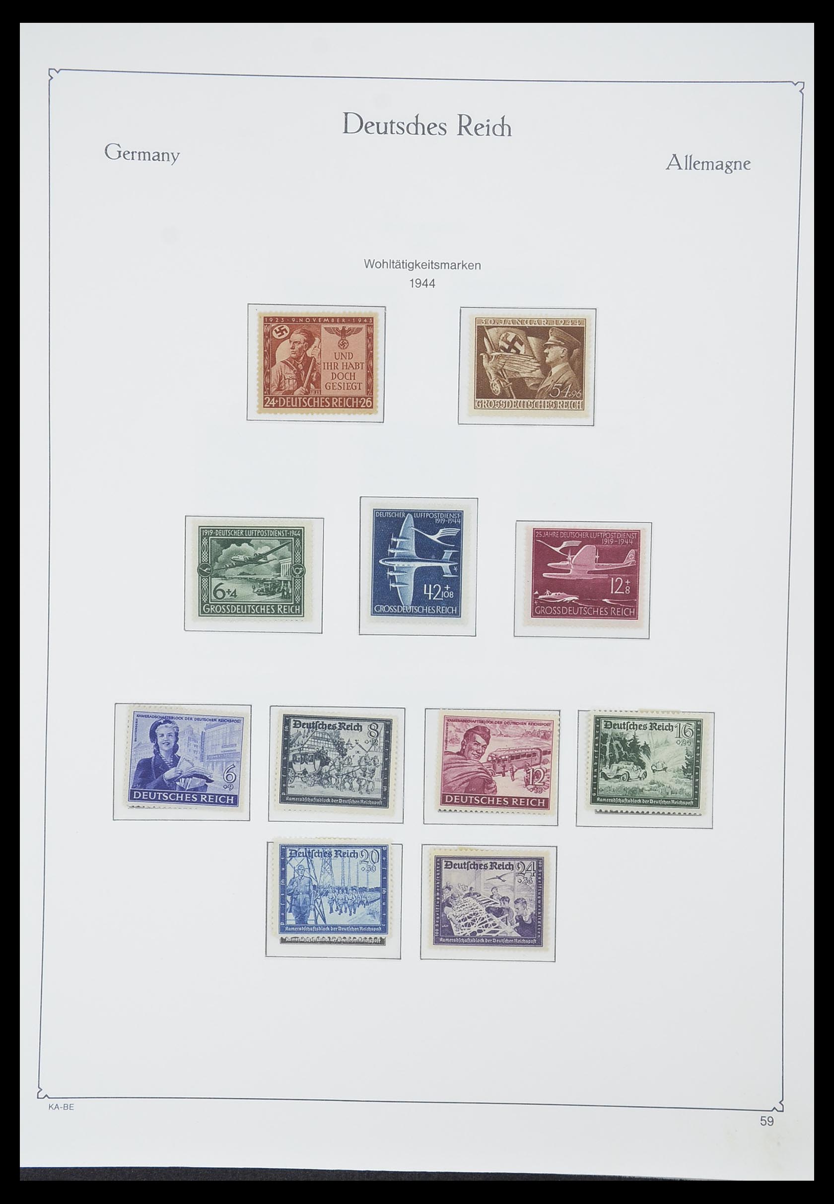 33359 069 - Stamp collection 33359 German Reich 1872-1945.