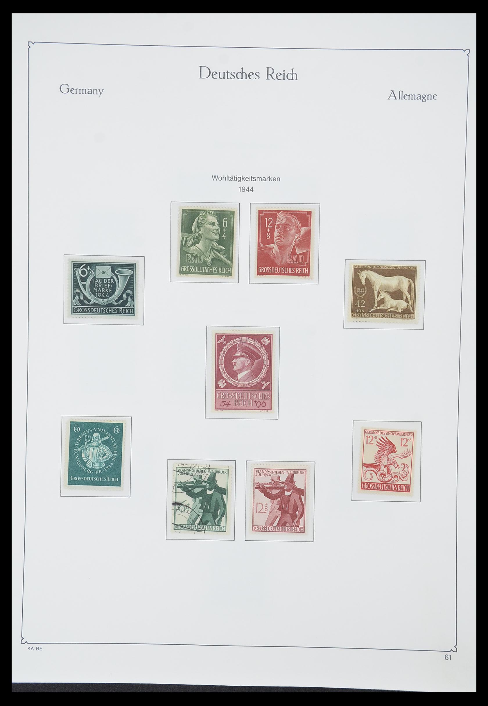 33359 071 - Stamp collection 33359 German Reich 1872-1945.