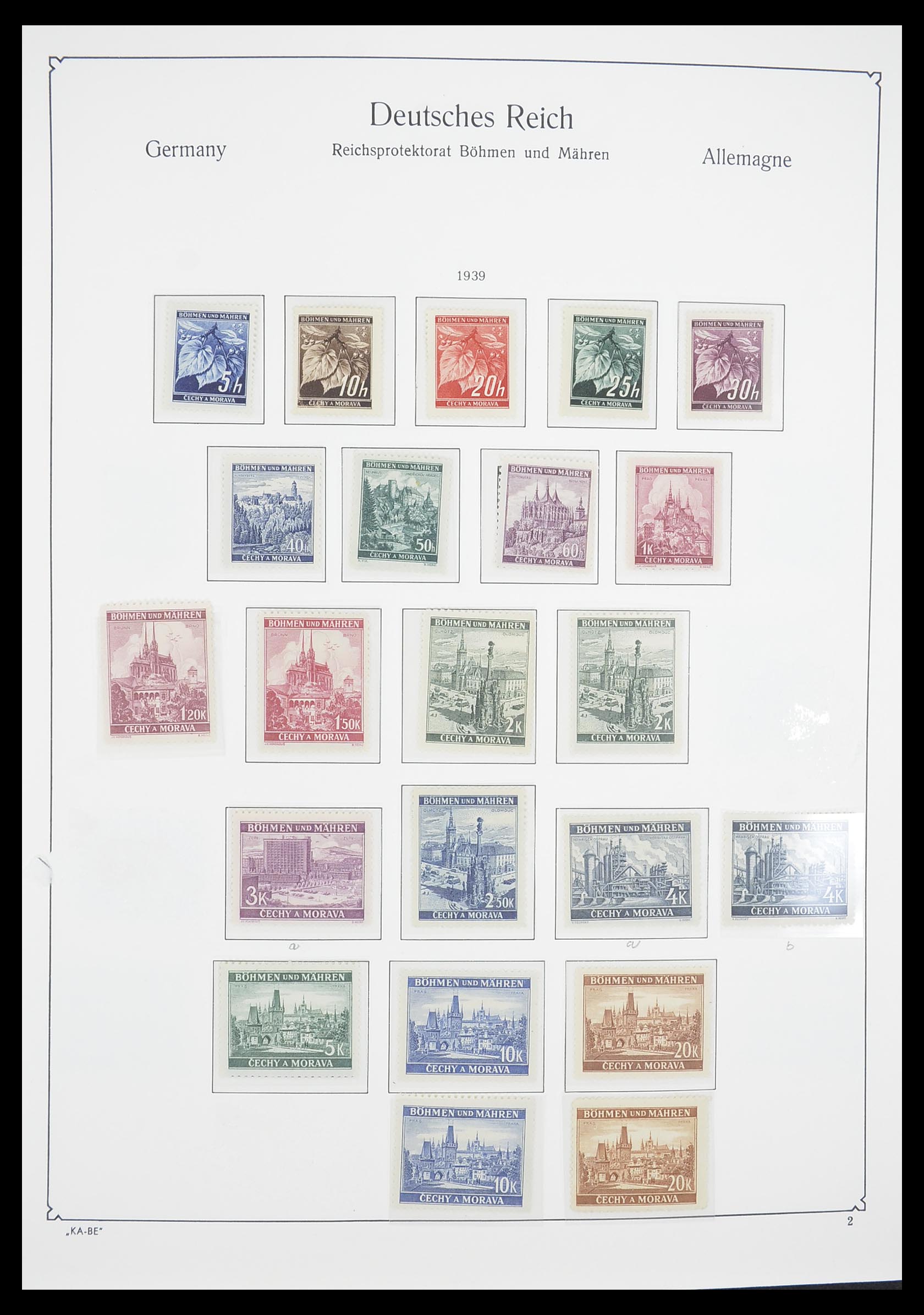 33360 001 - Stamp collection 33360 German occupation 2nd world war 1939-1945.