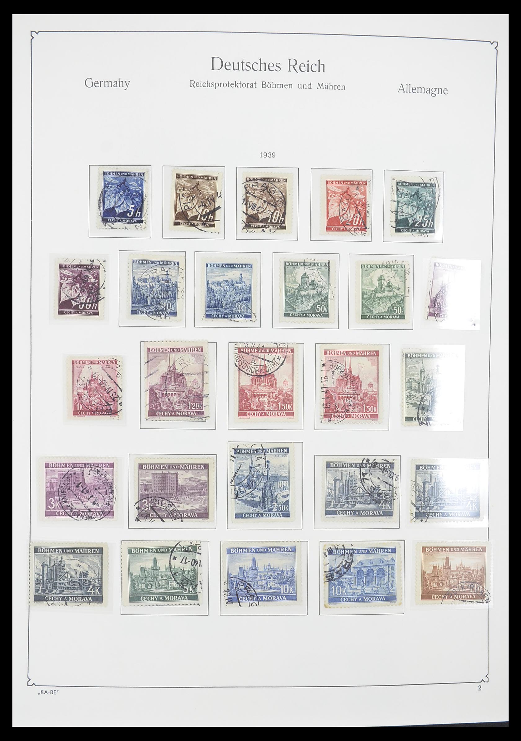 33360 002 - Stamp collection 33360 German occupation 2nd world war 1939-1945.