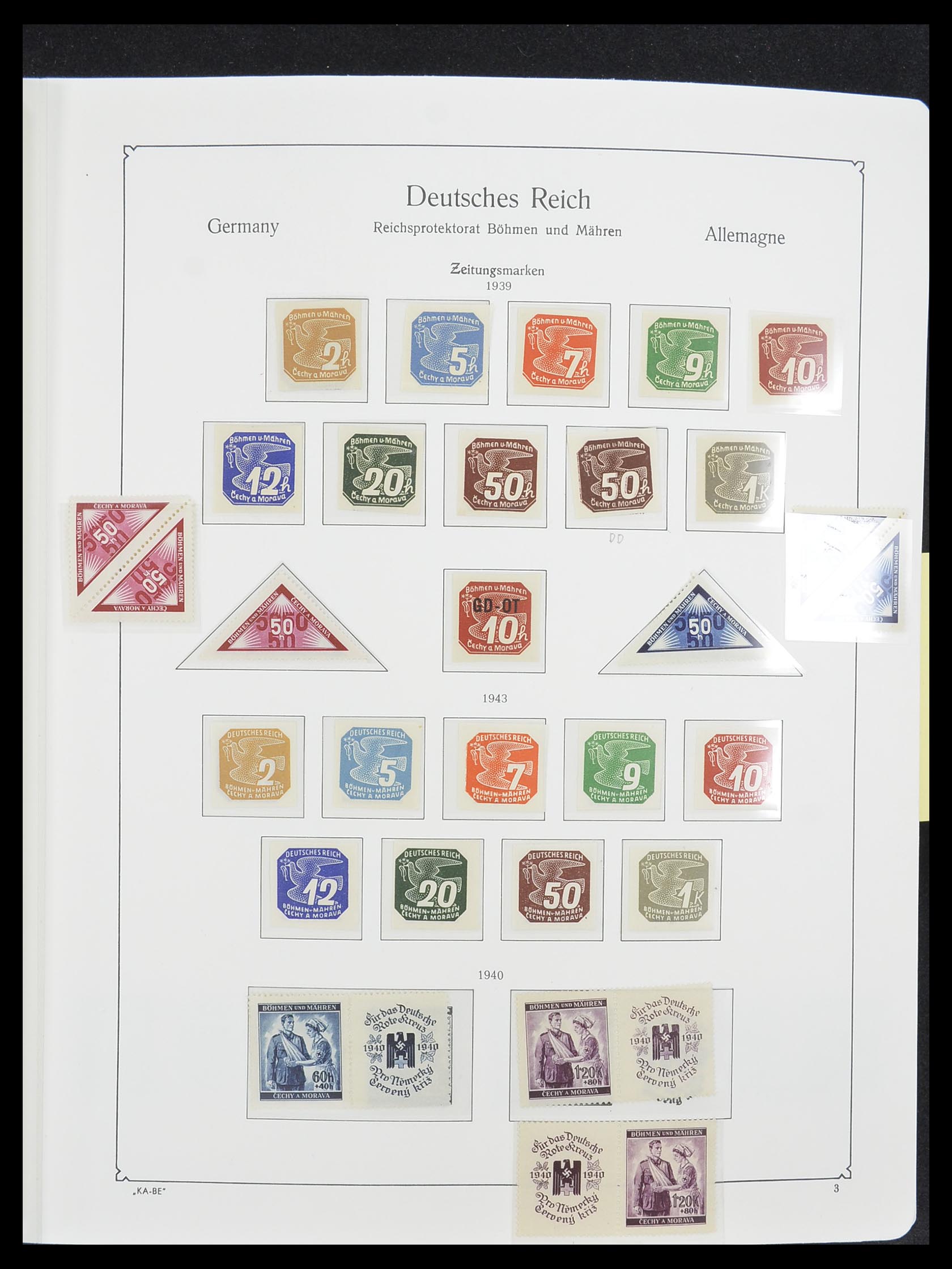 33360 003 - Stamp collection 33360 German occupation 2nd world war 1939-1945.