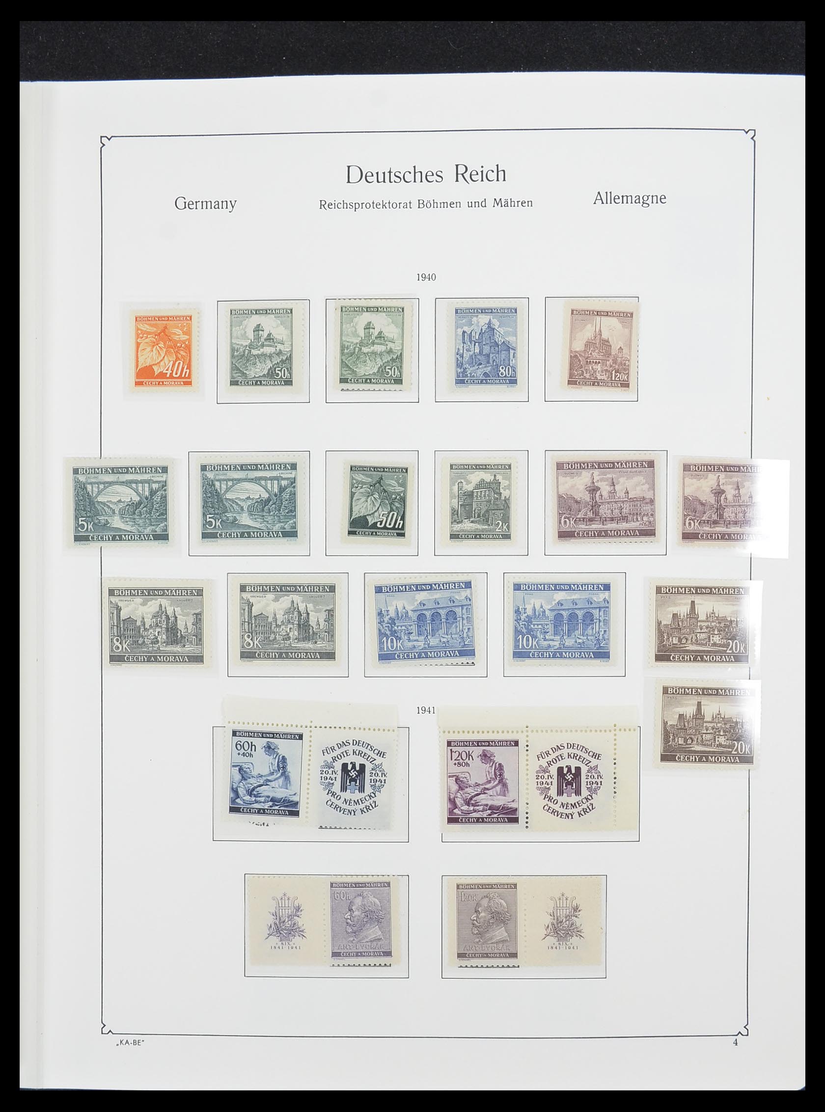 33360 005 - Stamp collection 33360 German occupation 2nd world war 1939-1945.