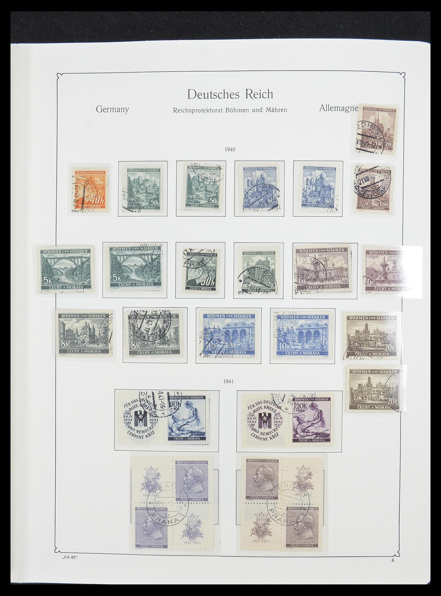 33360 006 - Stamp collection 33360 German occupation 2nd world war 1939-1945.