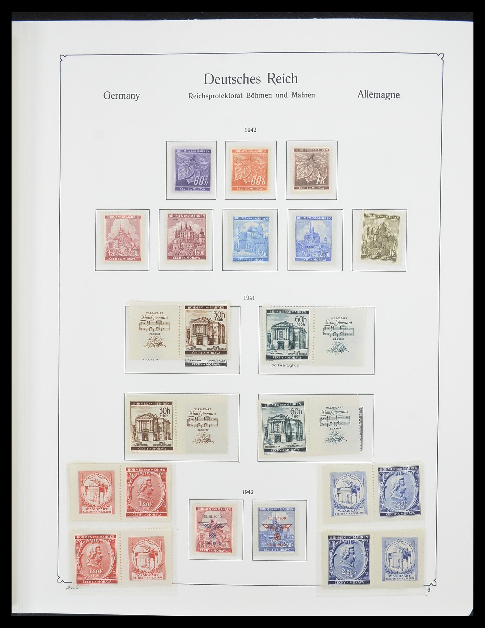 33360 009 - Stamp collection 33360 German occupation 2nd world war 1939-1945.