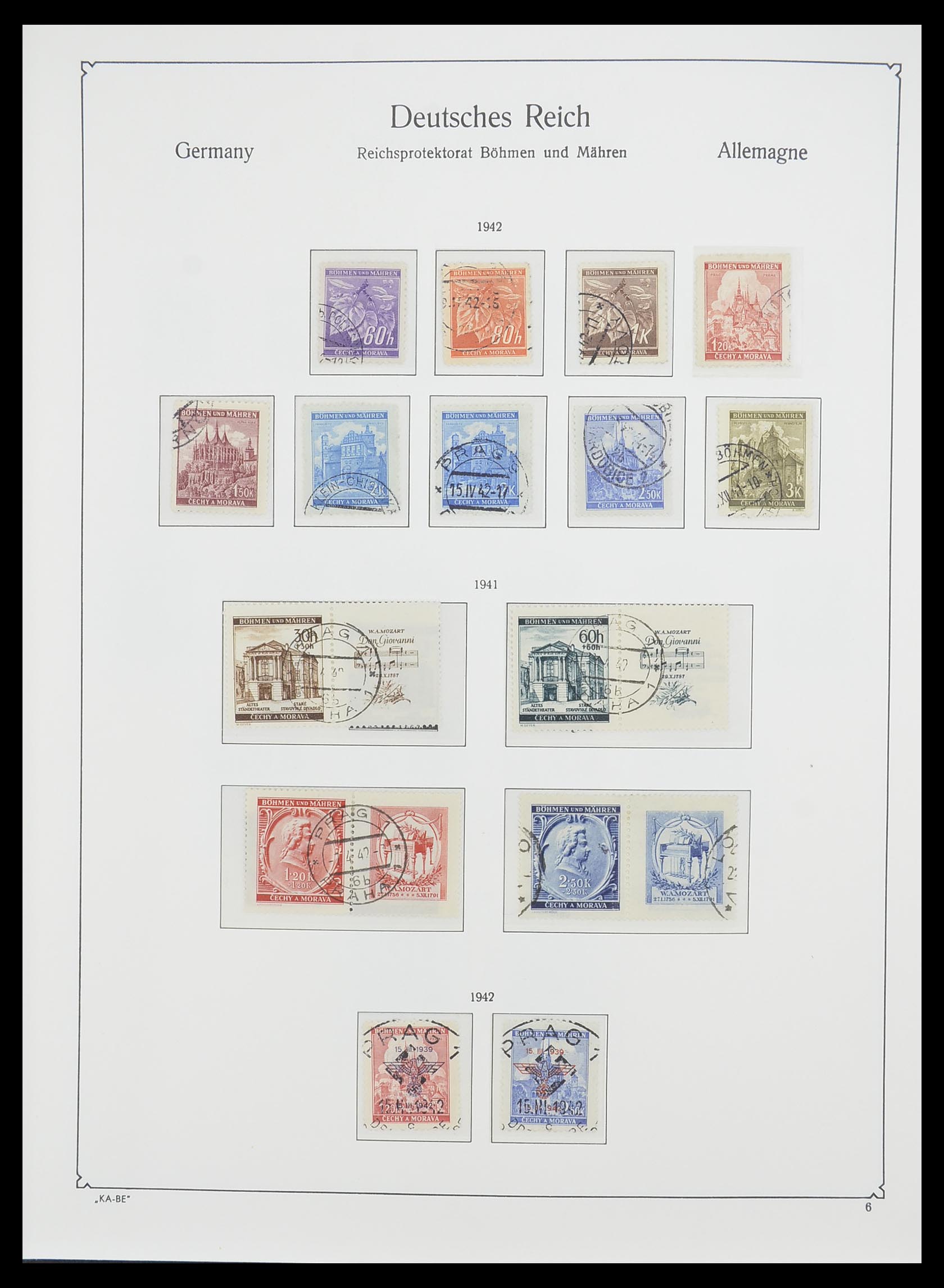 33360 010 - Stamp collection 33360 German occupation 2nd world war 1939-1945.