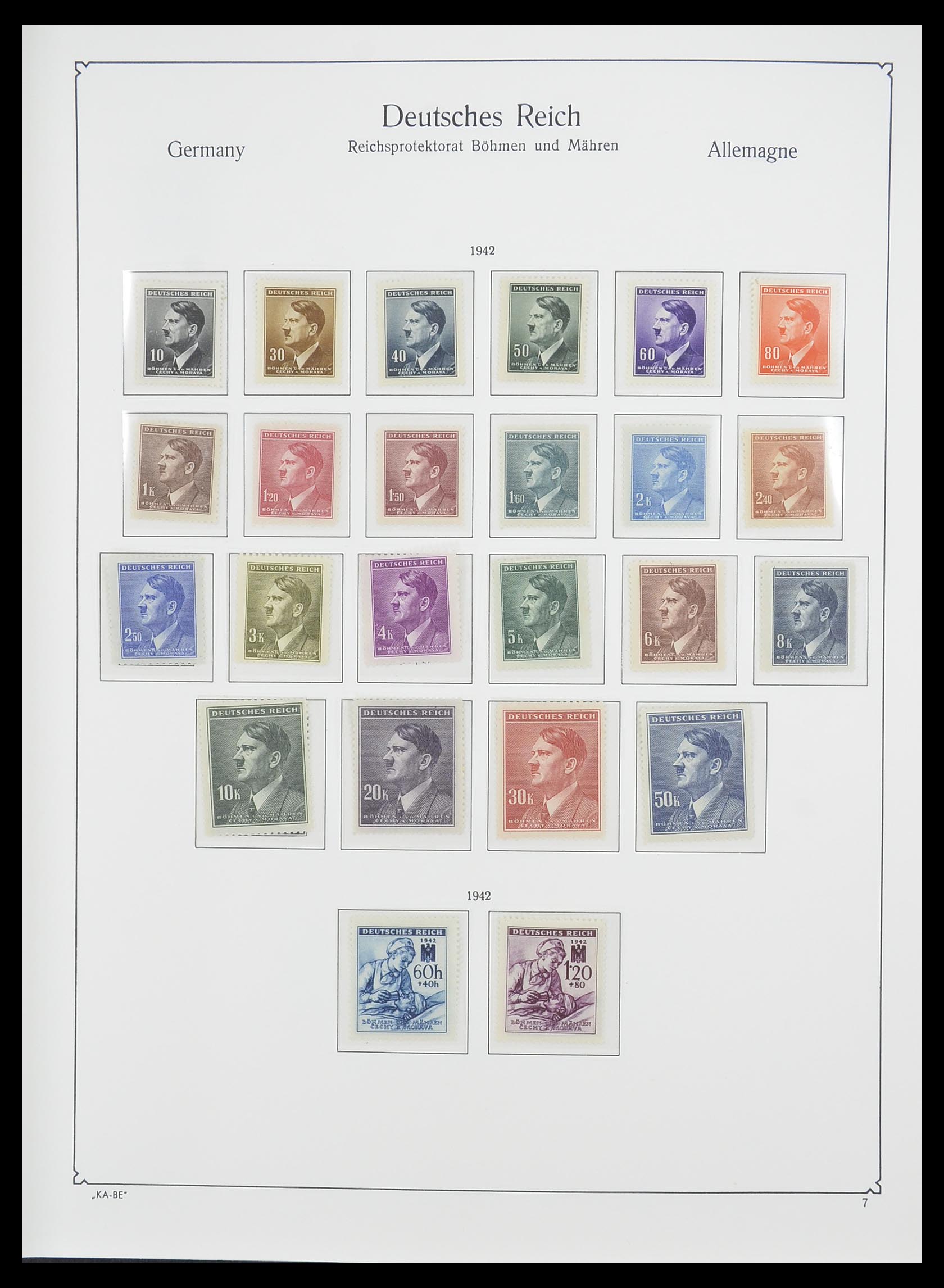 33360 011 - Postzegelverzameling 33360 Duitse bezetting 2e wereldoorlog 1939-1945