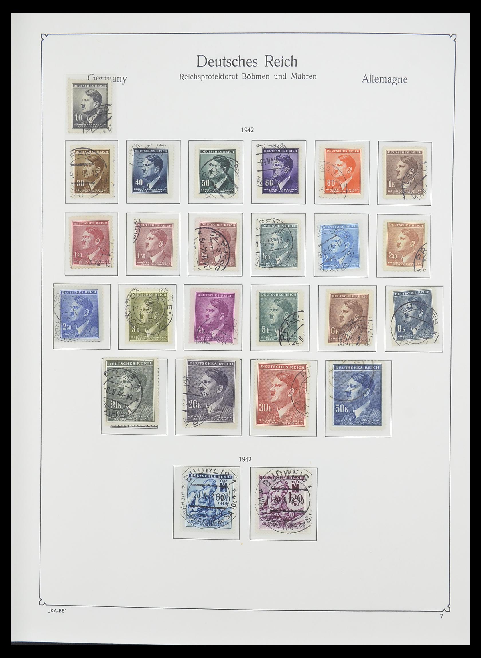 33360 012 - Postzegelverzameling 33360 Duitse bezetting 2e wereldoorlog 1939-1945