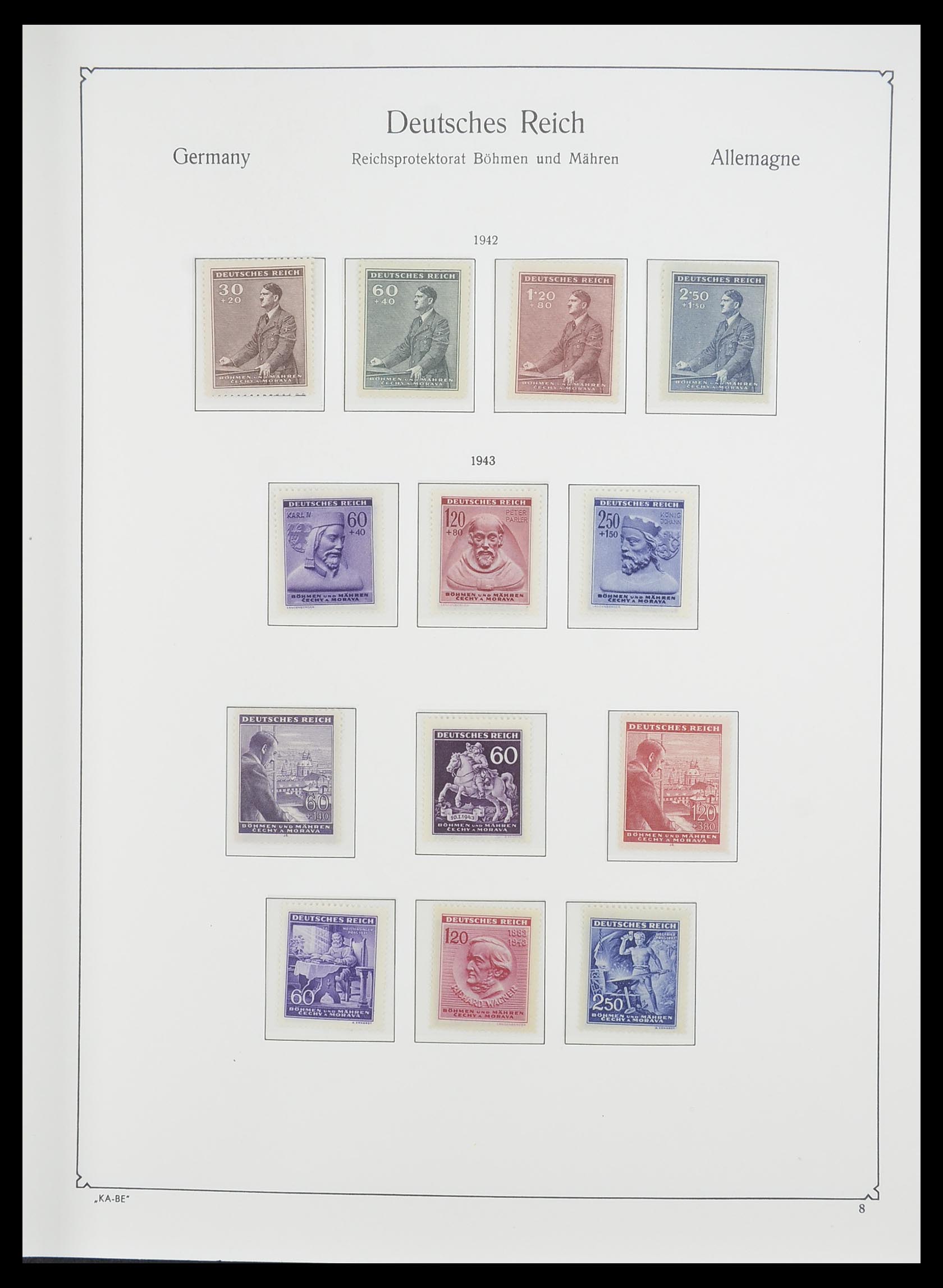 33360 013 - Stamp collection 33360 German occupation 2nd world war 1939-1945.