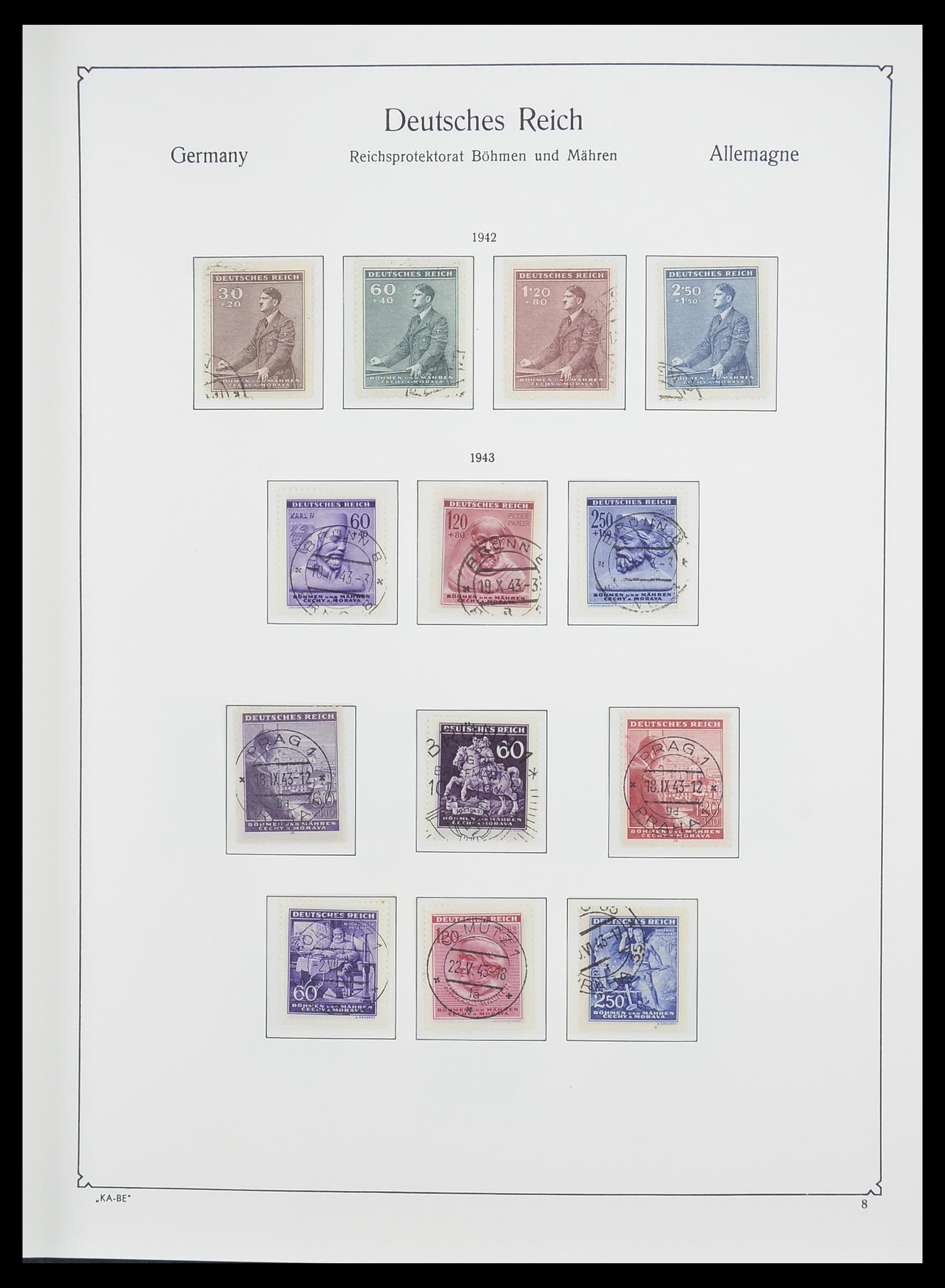 33360 014 - Stamp collection 33360 German occupation 2nd world war 1939-1945.