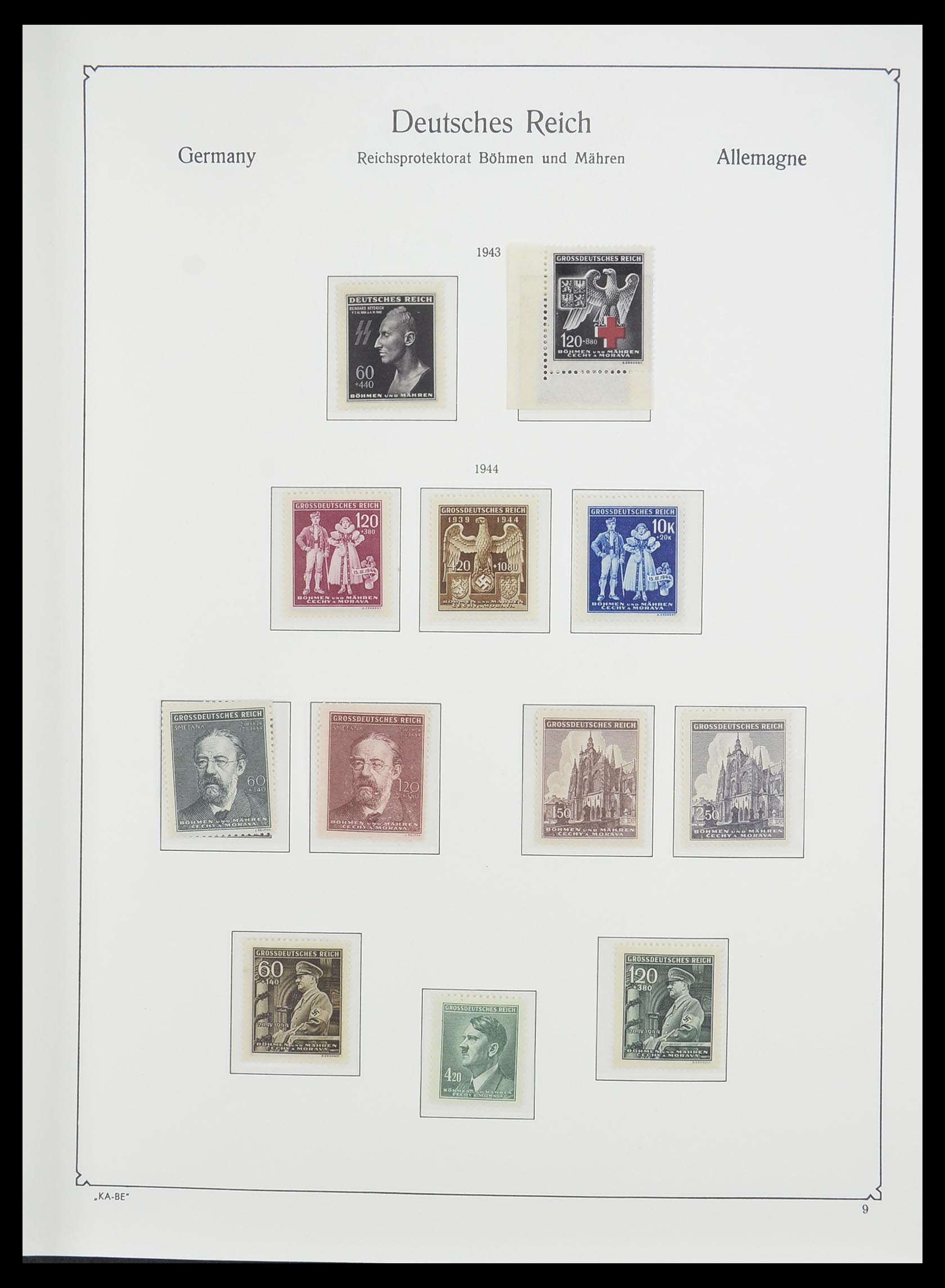 33360 015 - Stamp collection 33360 German occupation 2nd world war 1939-1945.