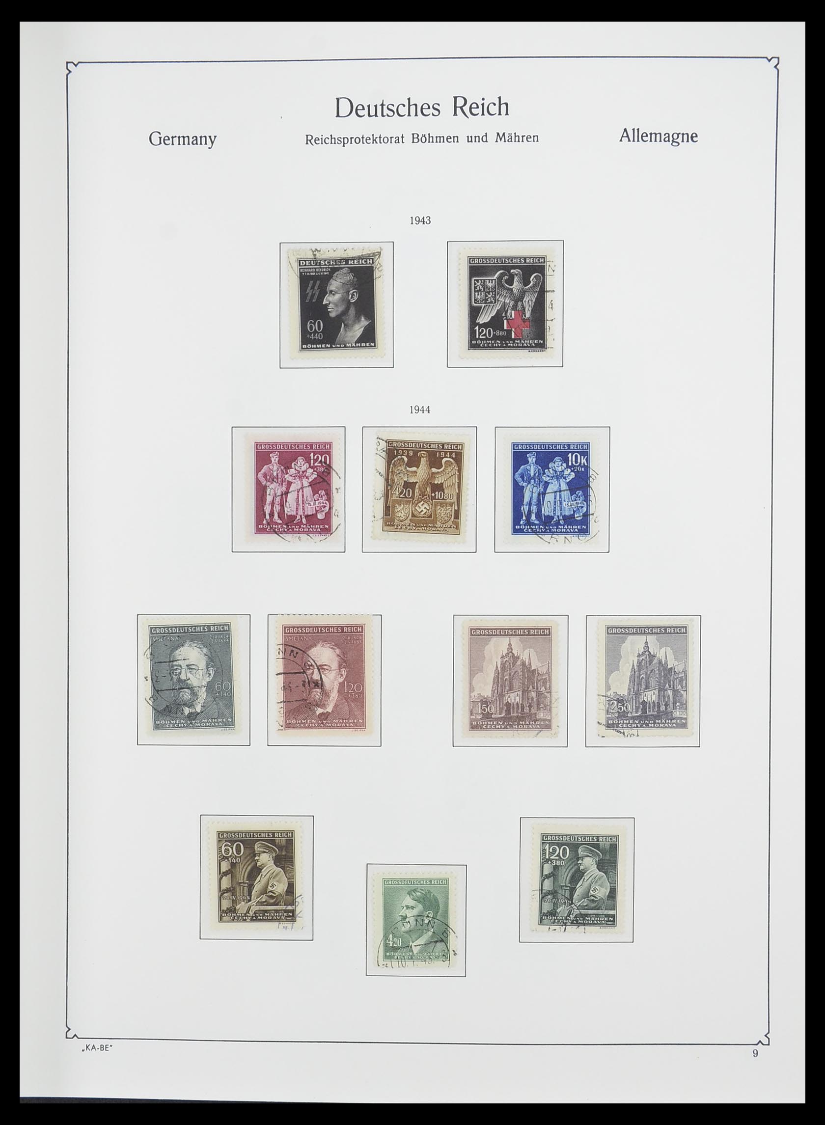 33360 016 - Postzegelverzameling 33360 Duitse bezetting 2e wereldoorlog 1939-1945