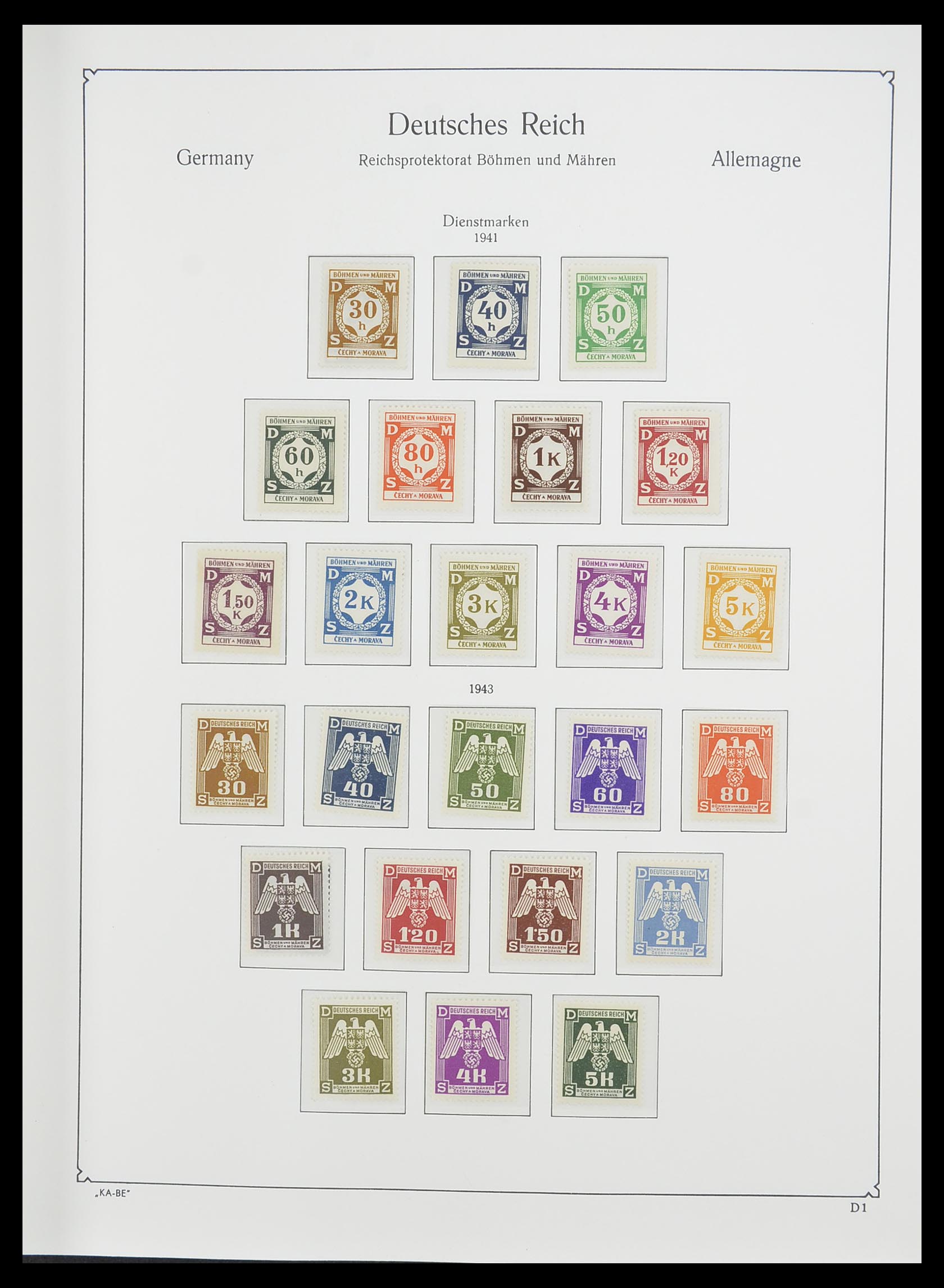 33360 017 - Postzegelverzameling 33360 Duitse bezetting 2e wereldoorlog 1939-1945