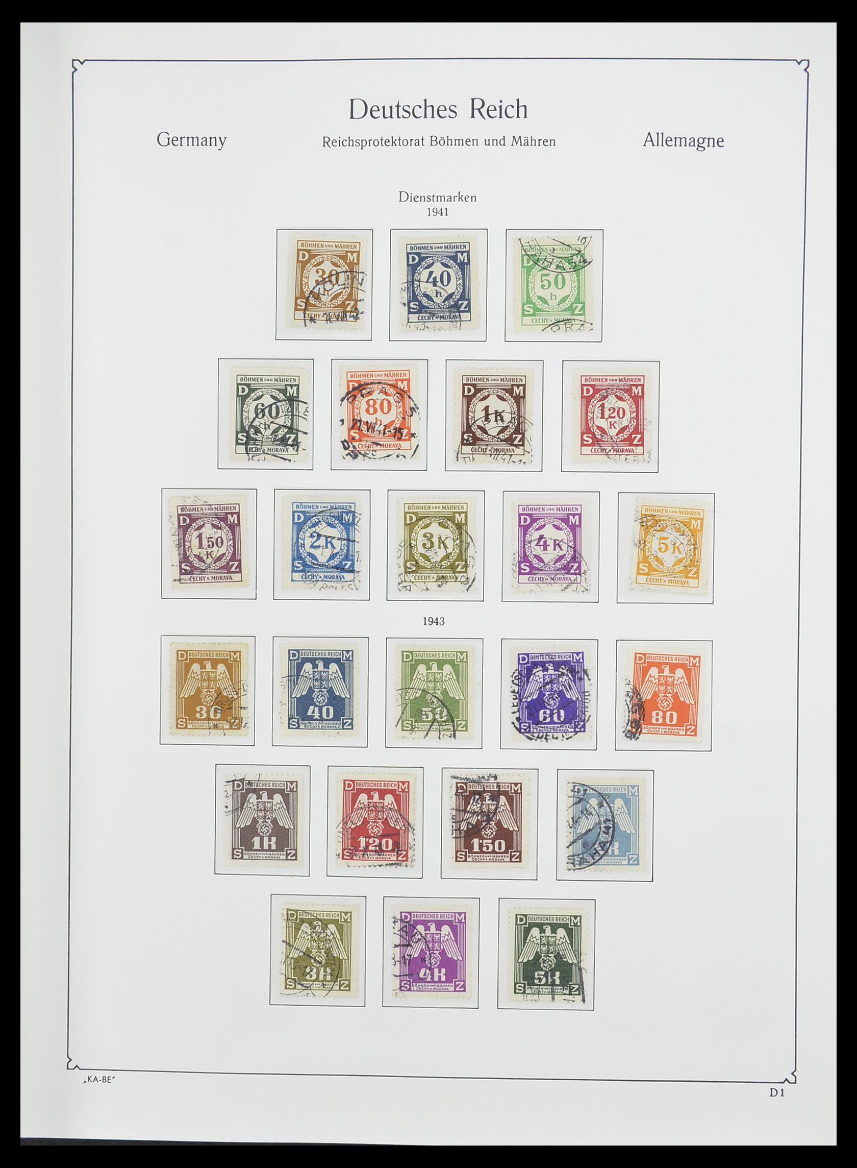33360 018 - Postzegelverzameling 33360 Duitse bezetting 2e wereldoorlog 1939-1945