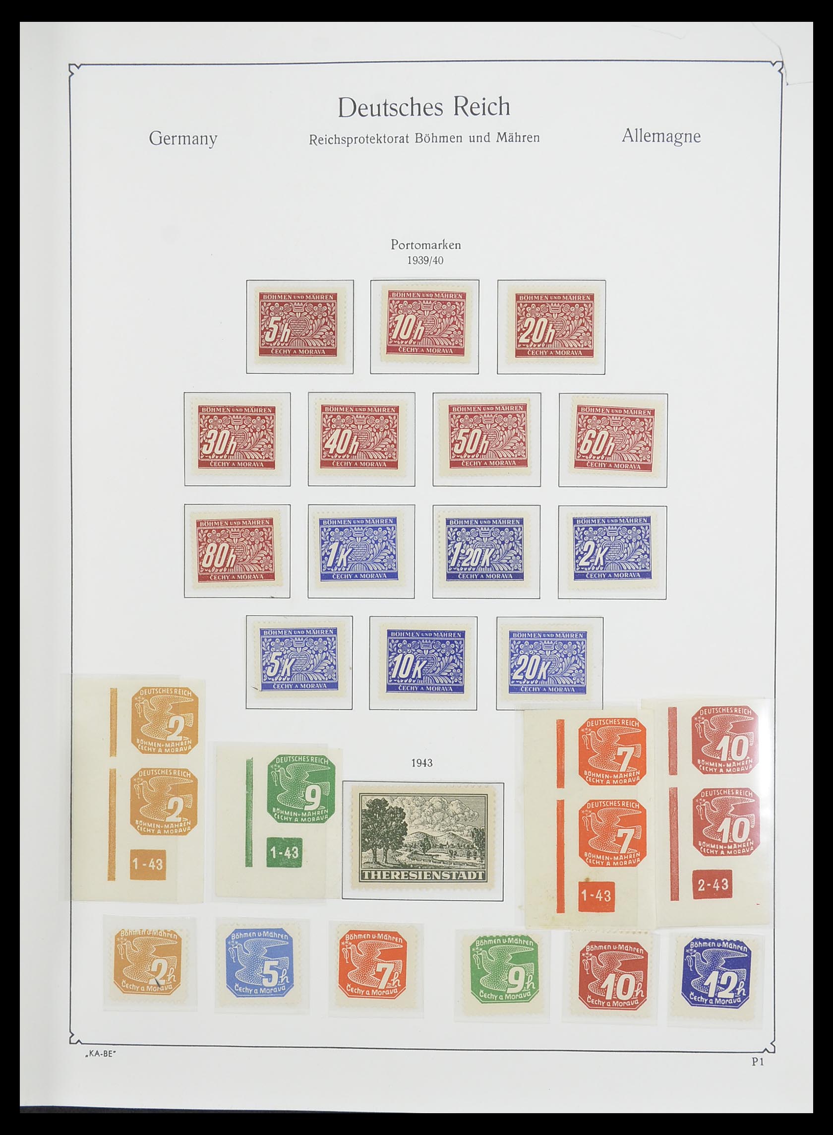 33360 019 - Postzegelverzameling 33360 Duitse bezetting 2e wereldoorlog 1939-1945