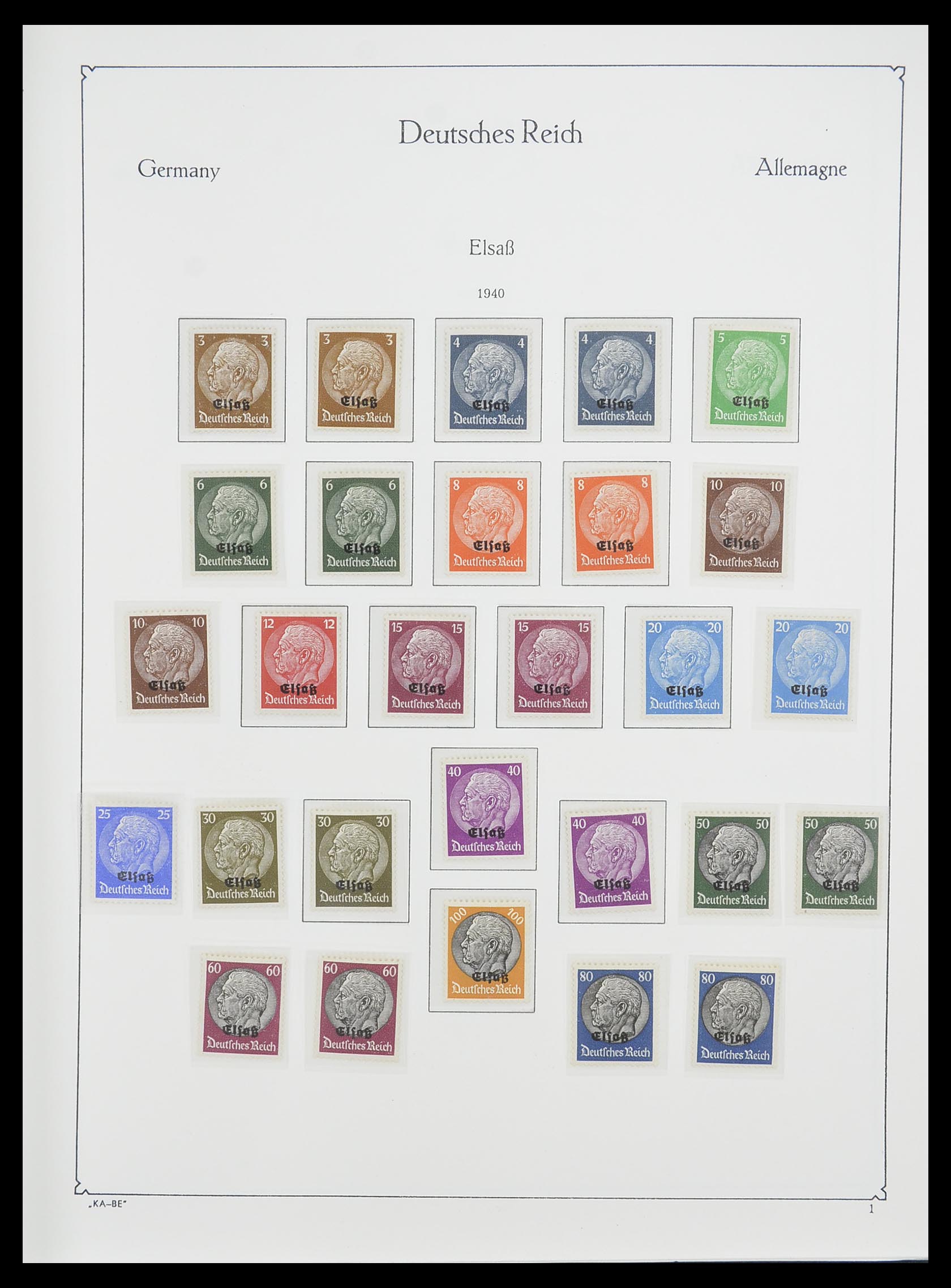 33360 022 - Postzegelverzameling 33360 Duitse bezetting 2e wereldoorlog 1939-1945