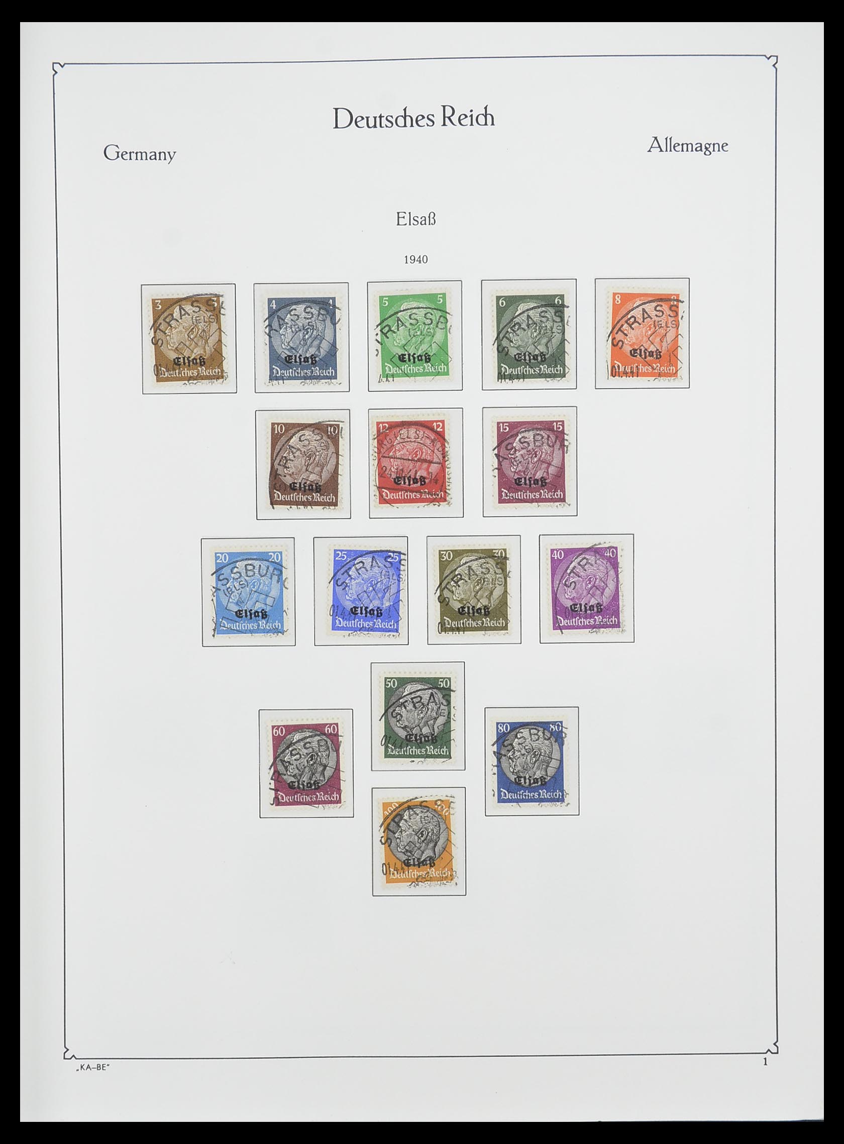 33360 023 - Postzegelverzameling 33360 Duitse bezetting 2e wereldoorlog 1939-1945