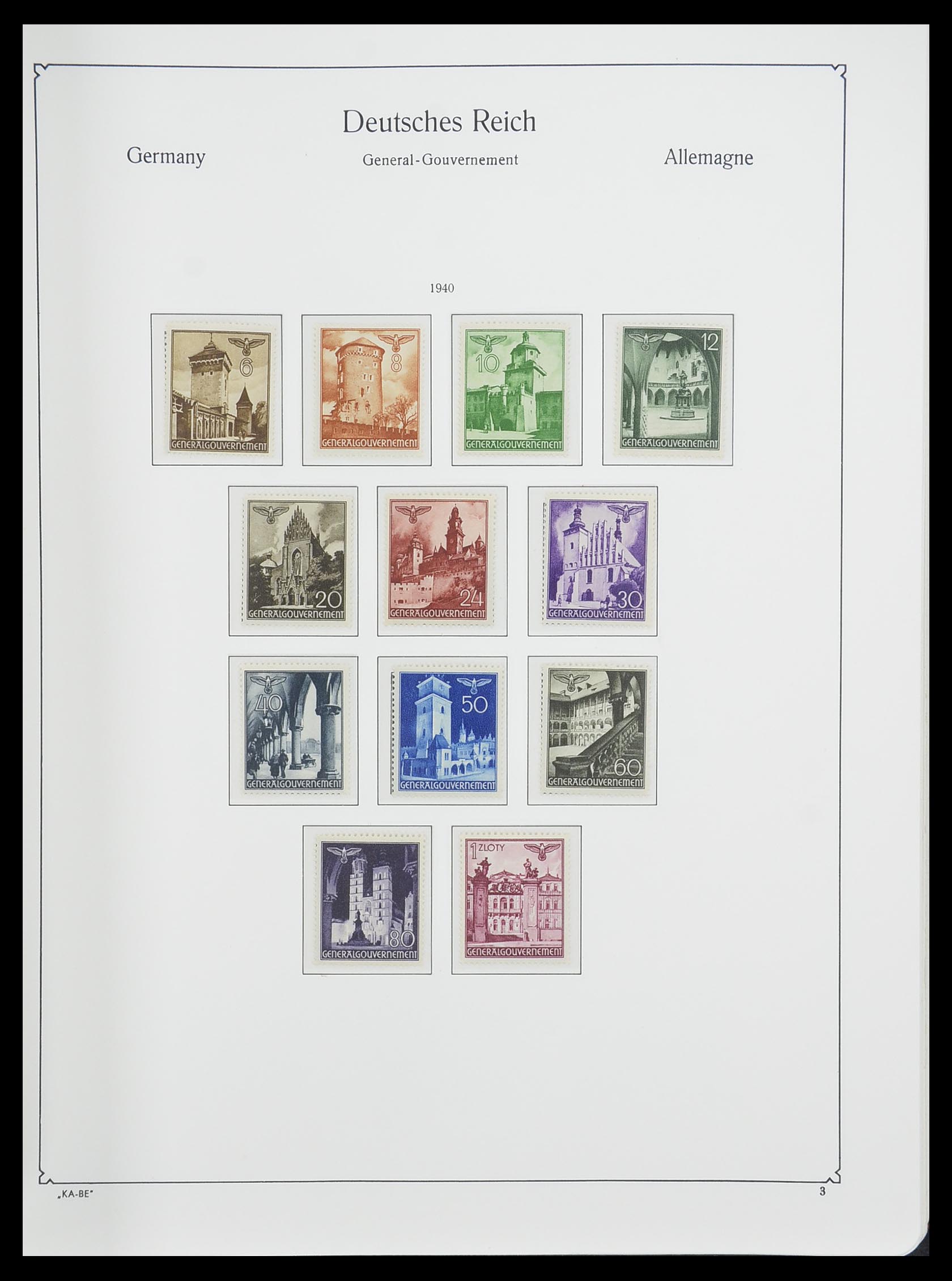 33360 034 - Postzegelverzameling 33360 Duitse bezetting 2e wereldoorlog 1939-1945