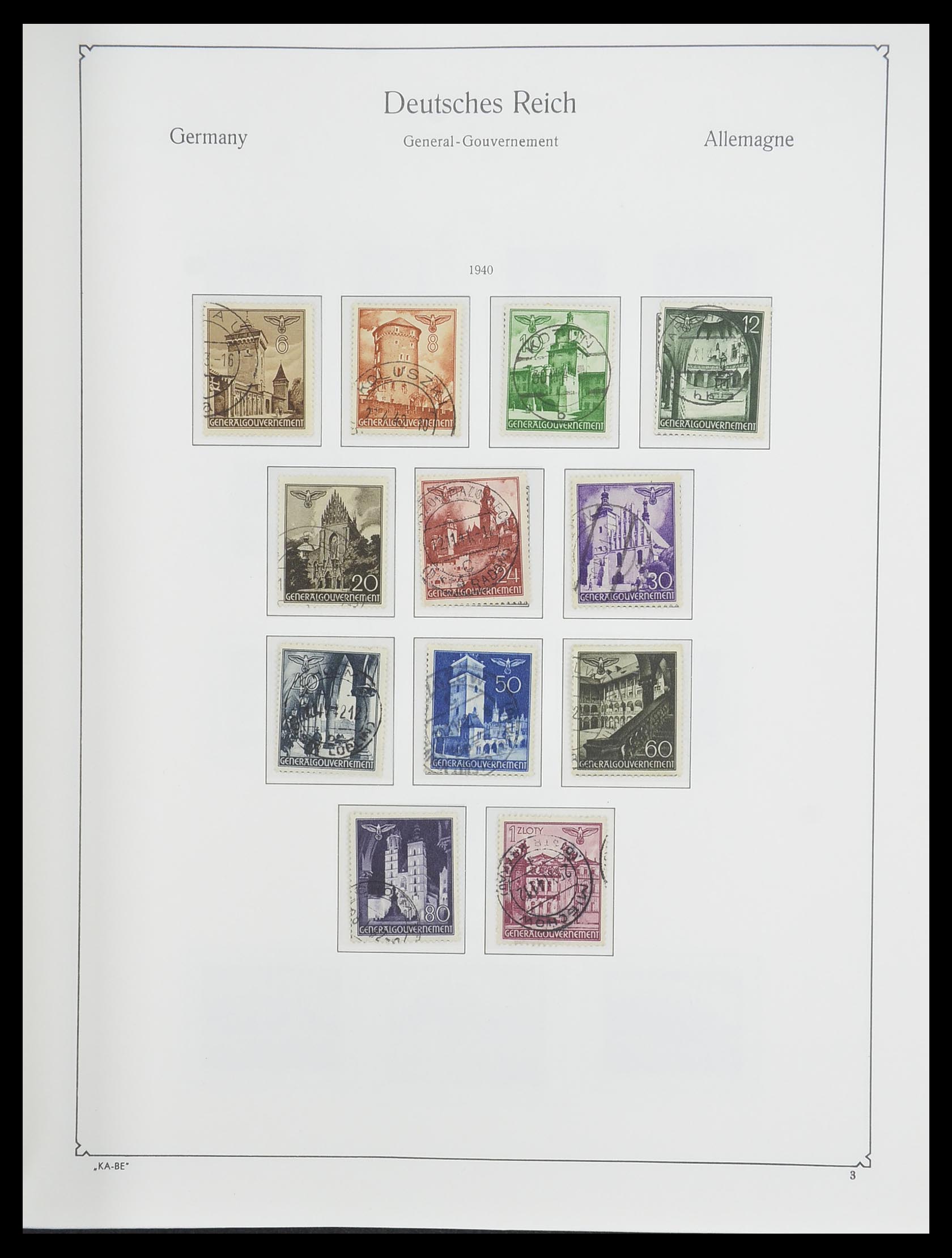 33360 035 - Postzegelverzameling 33360 Duitse bezetting 2e wereldoorlog 1939-1945